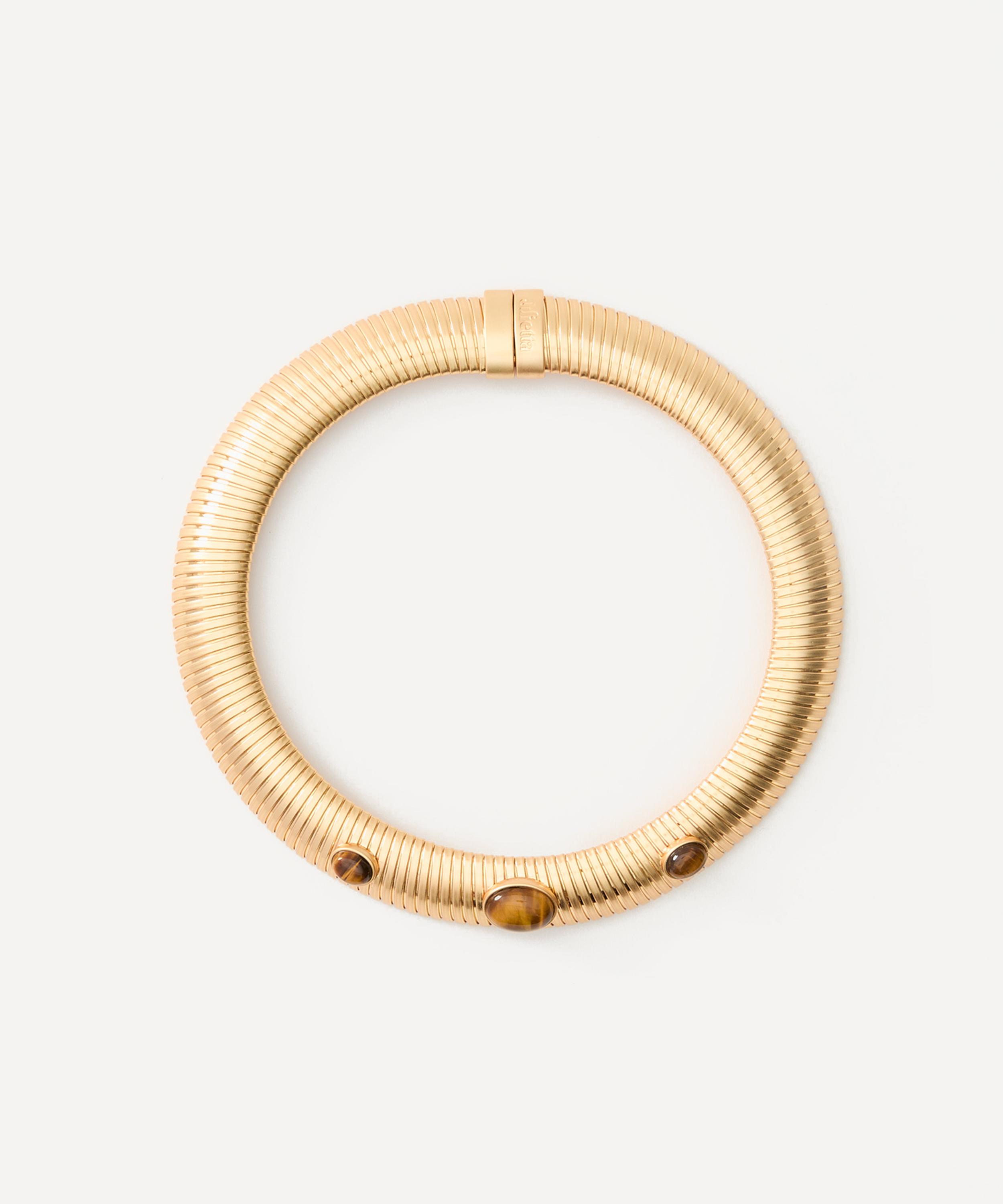 Julietta - 24ct Gold-Plated Astra Necklace with Tiger Eye