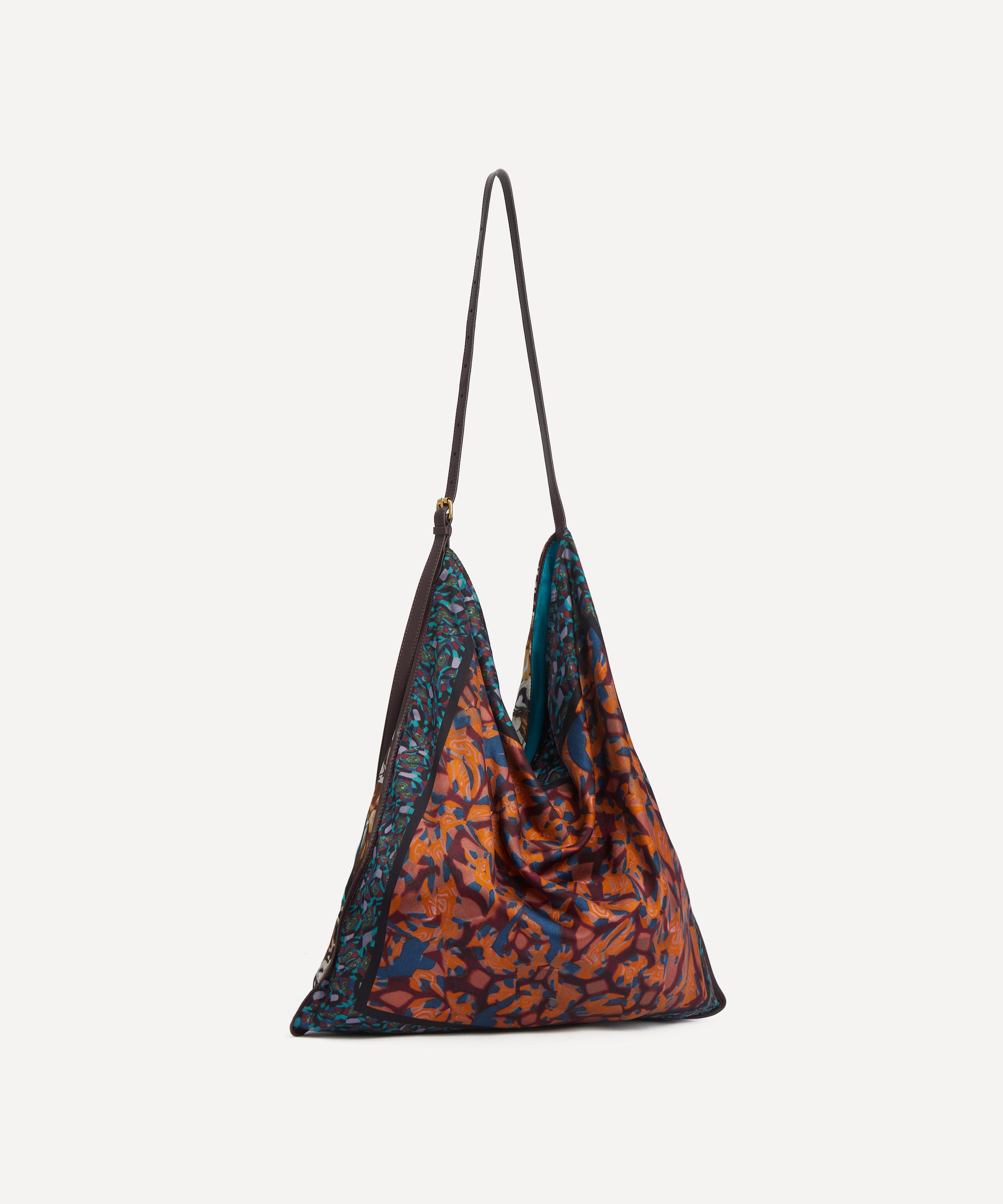 Dries Van Noten - Large Brown Scarf Shoulder Bag image number 2