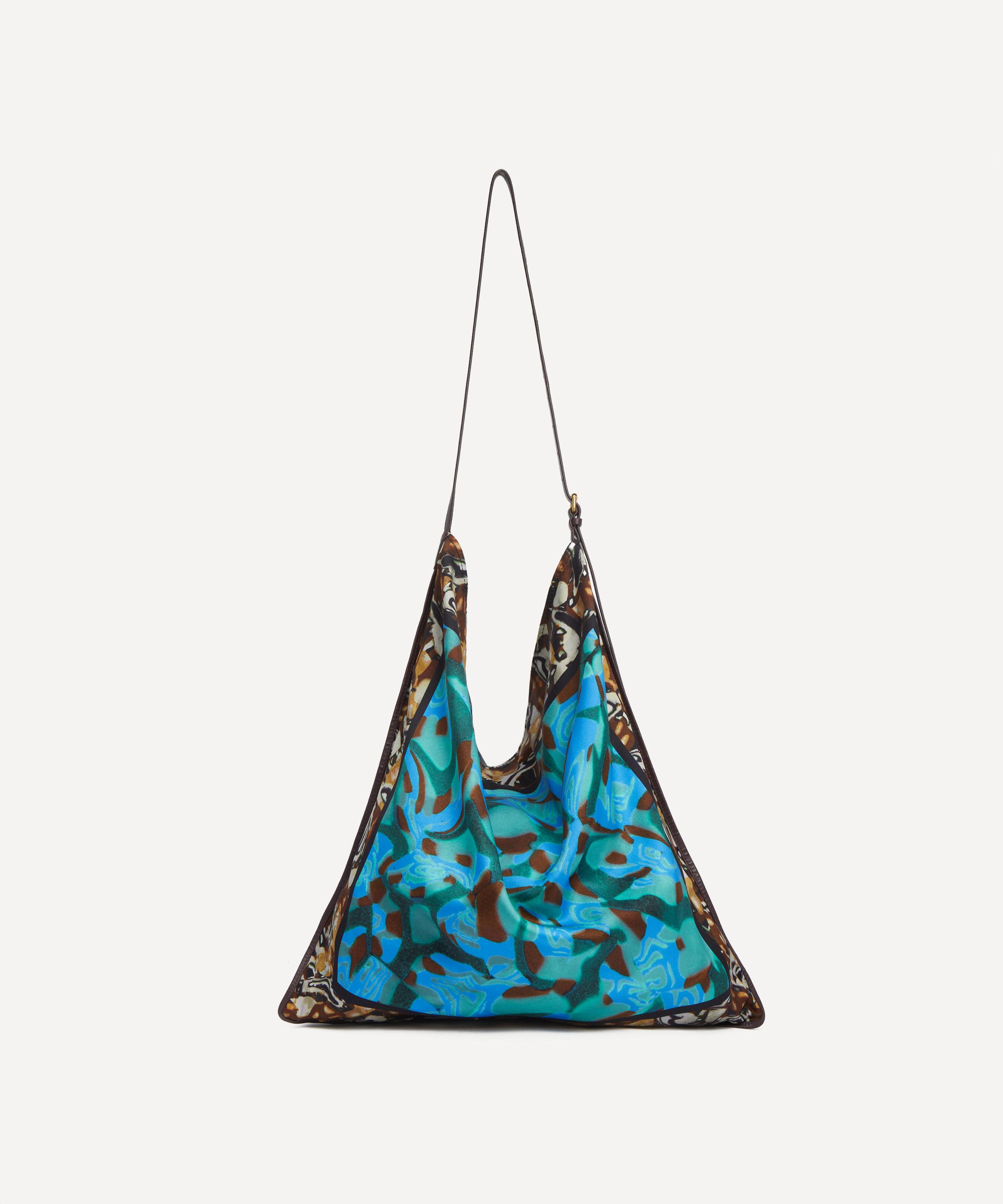 Dries Van Noten - Large Brown Scarf Shoulder Bag image number 3