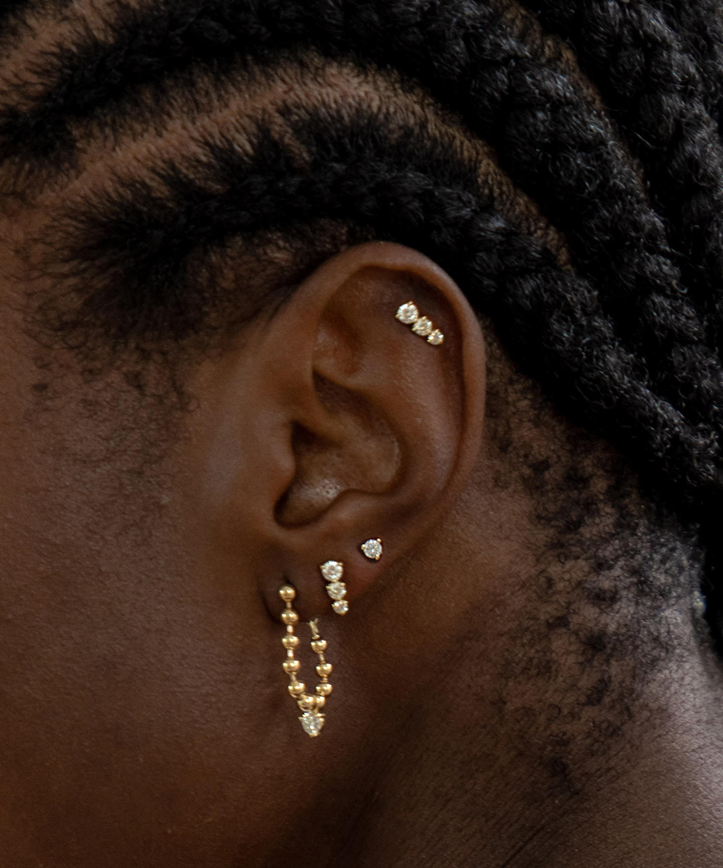 Vice Versa - 14ct Gold Aria Stud Earrings image number 1