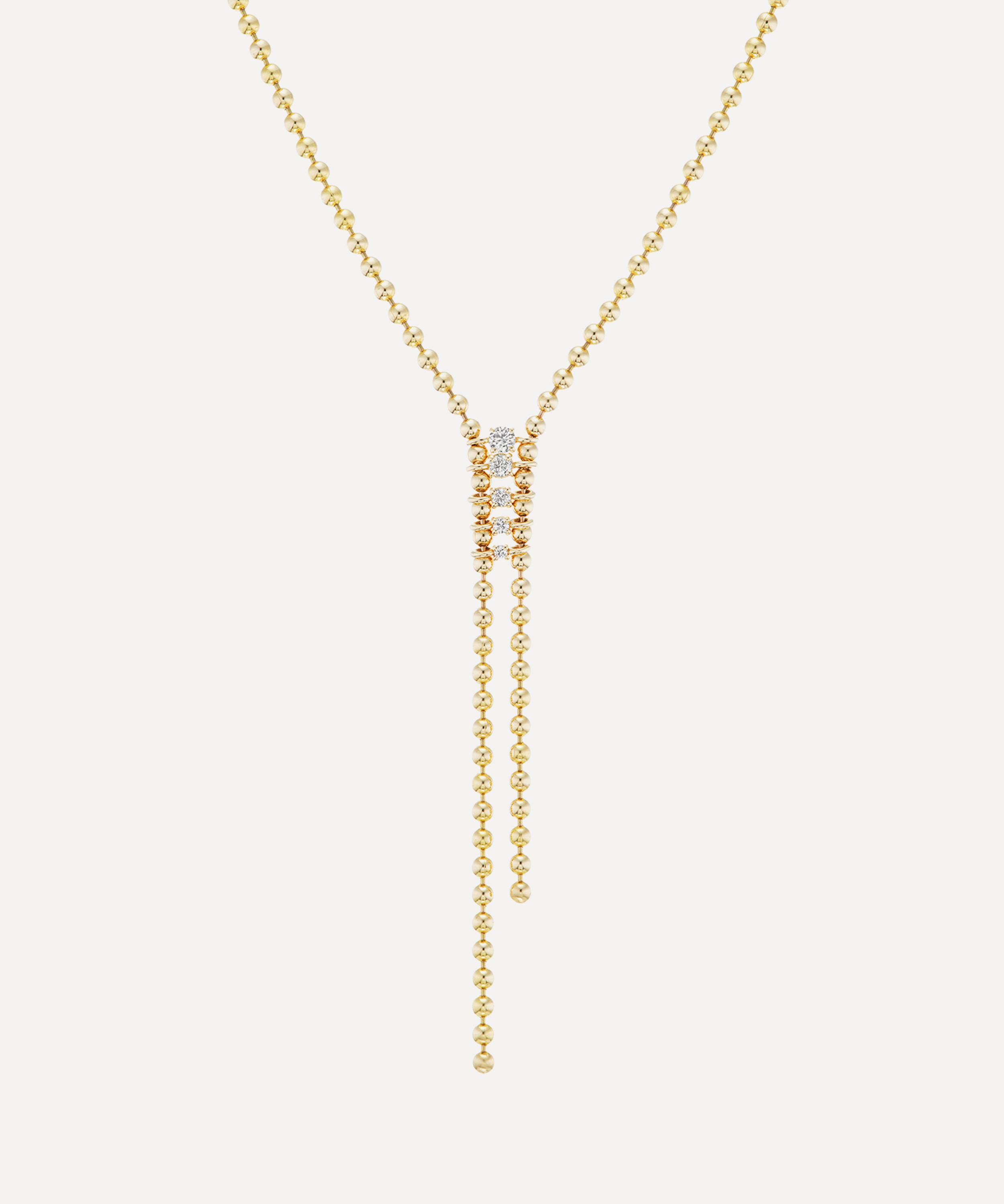 Vice Versa - 14ct Gold Gemini Bolo Necklace