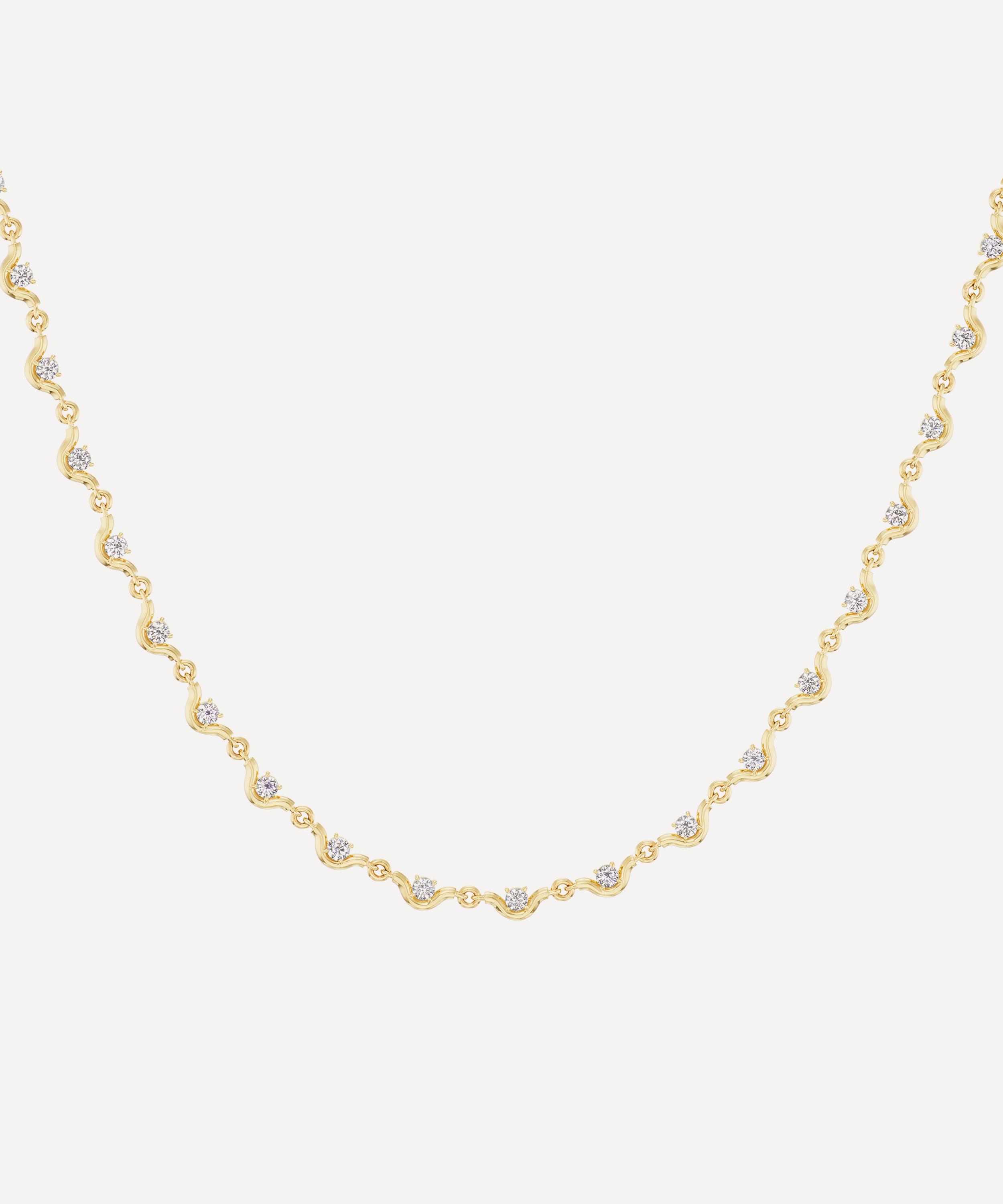 Vice Versa - 14ct Gold Louise Line Necklace image number 0