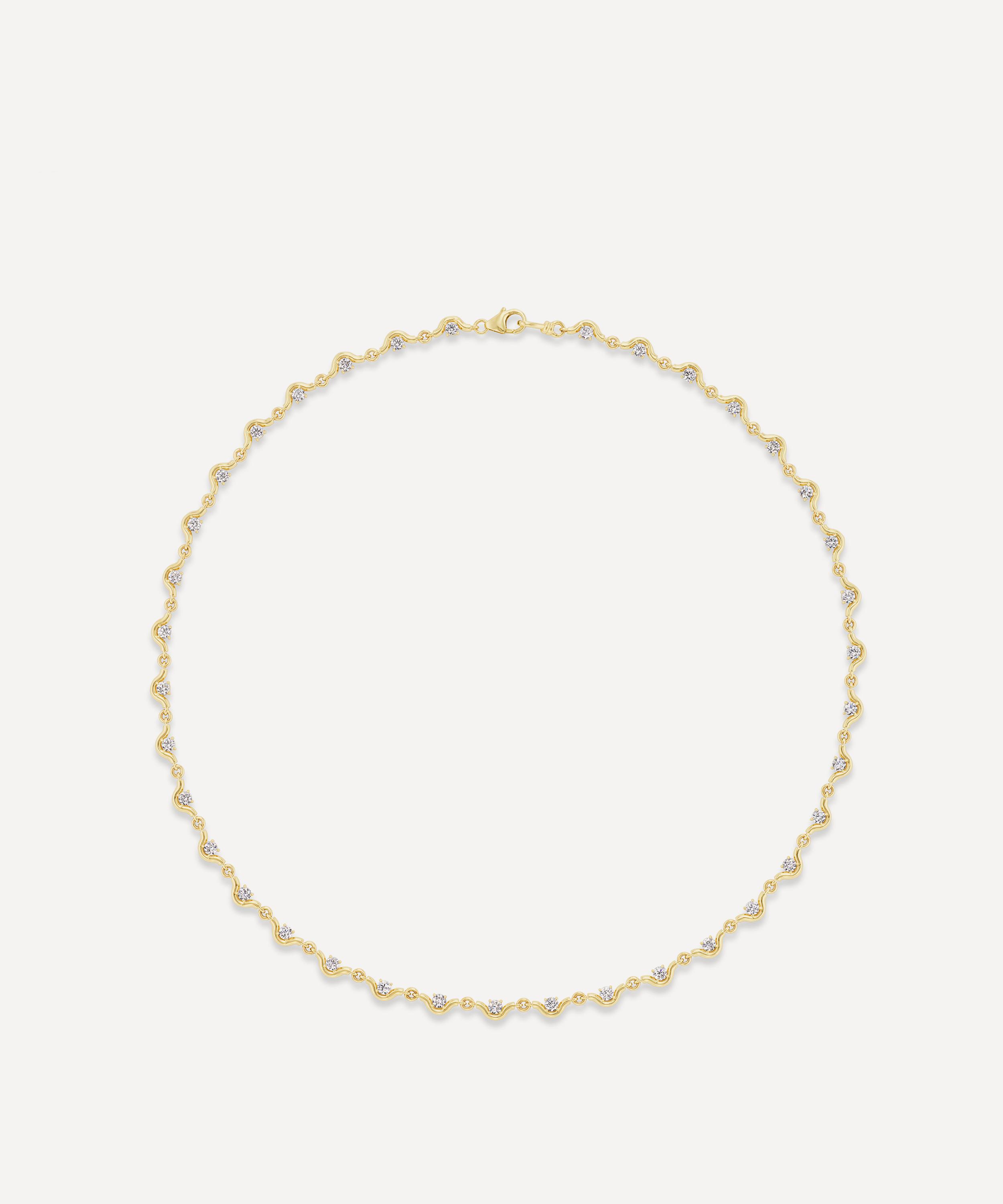 Vice Versa - 14ct Gold Louise Line Necklace image number 1