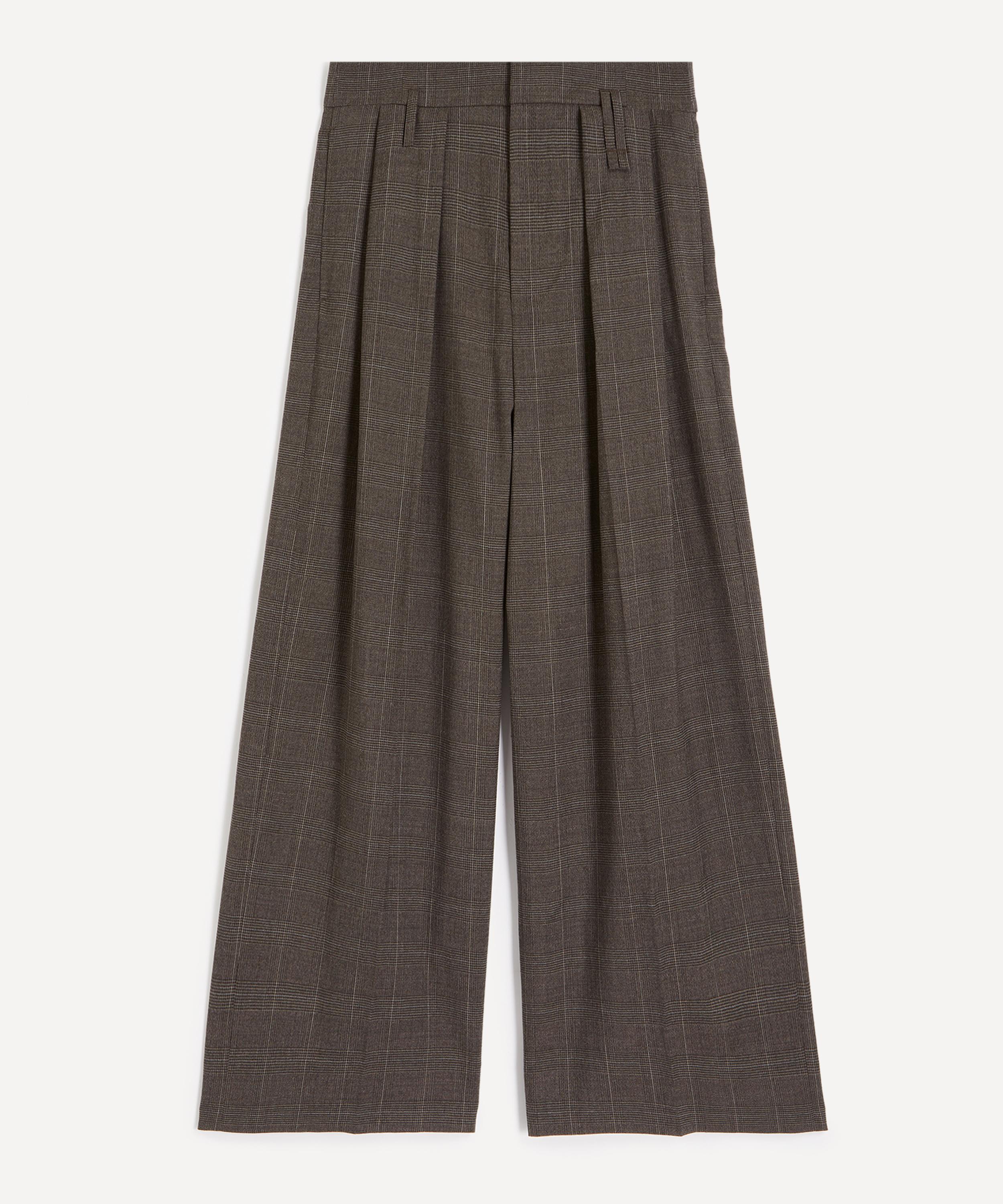 Simone Rocha - Peeling Waist Prince of Wales Check Wide-Leg Trousers