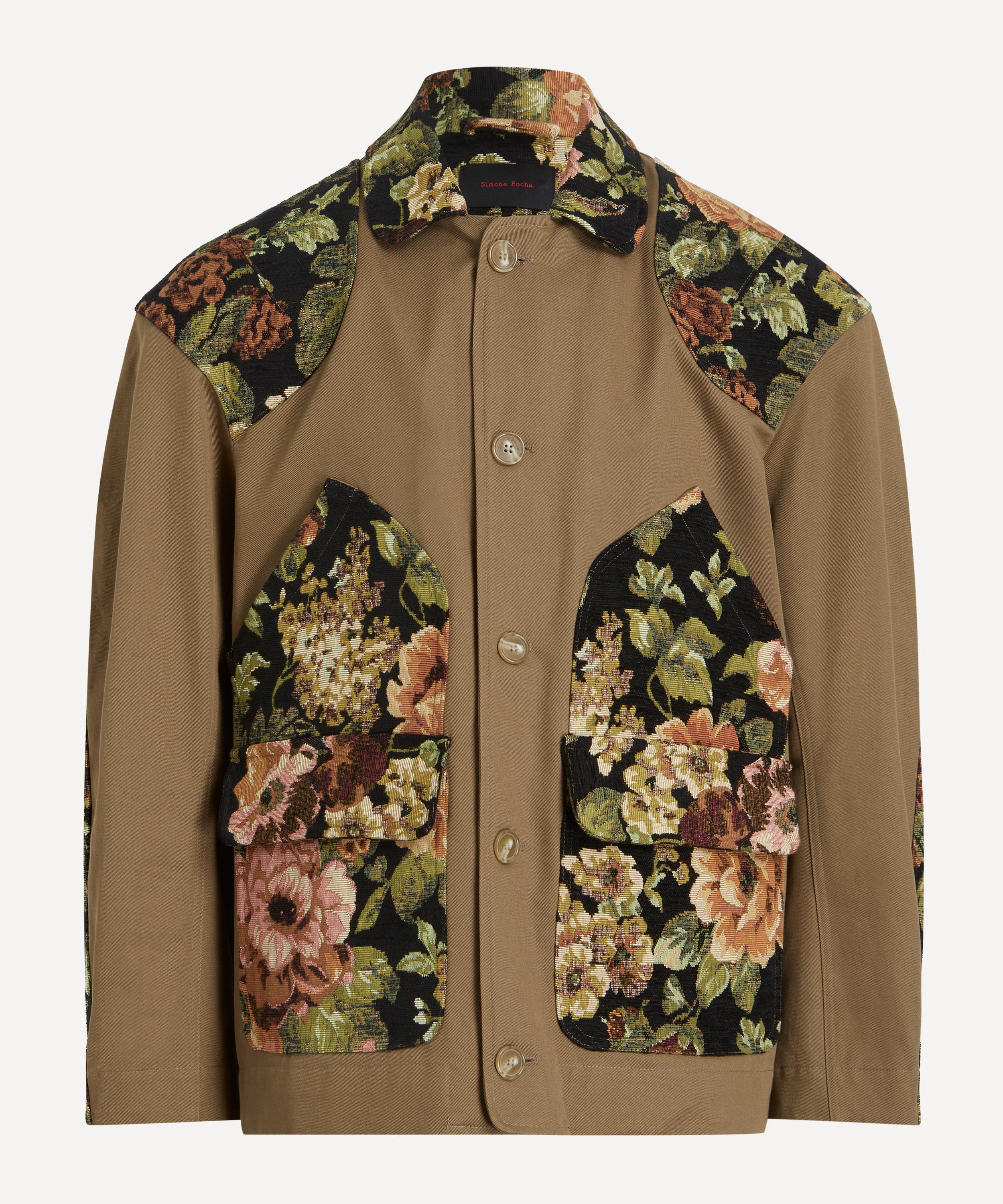 Simone Rocha - Floral Patchwork Cotton Jacket image number 0