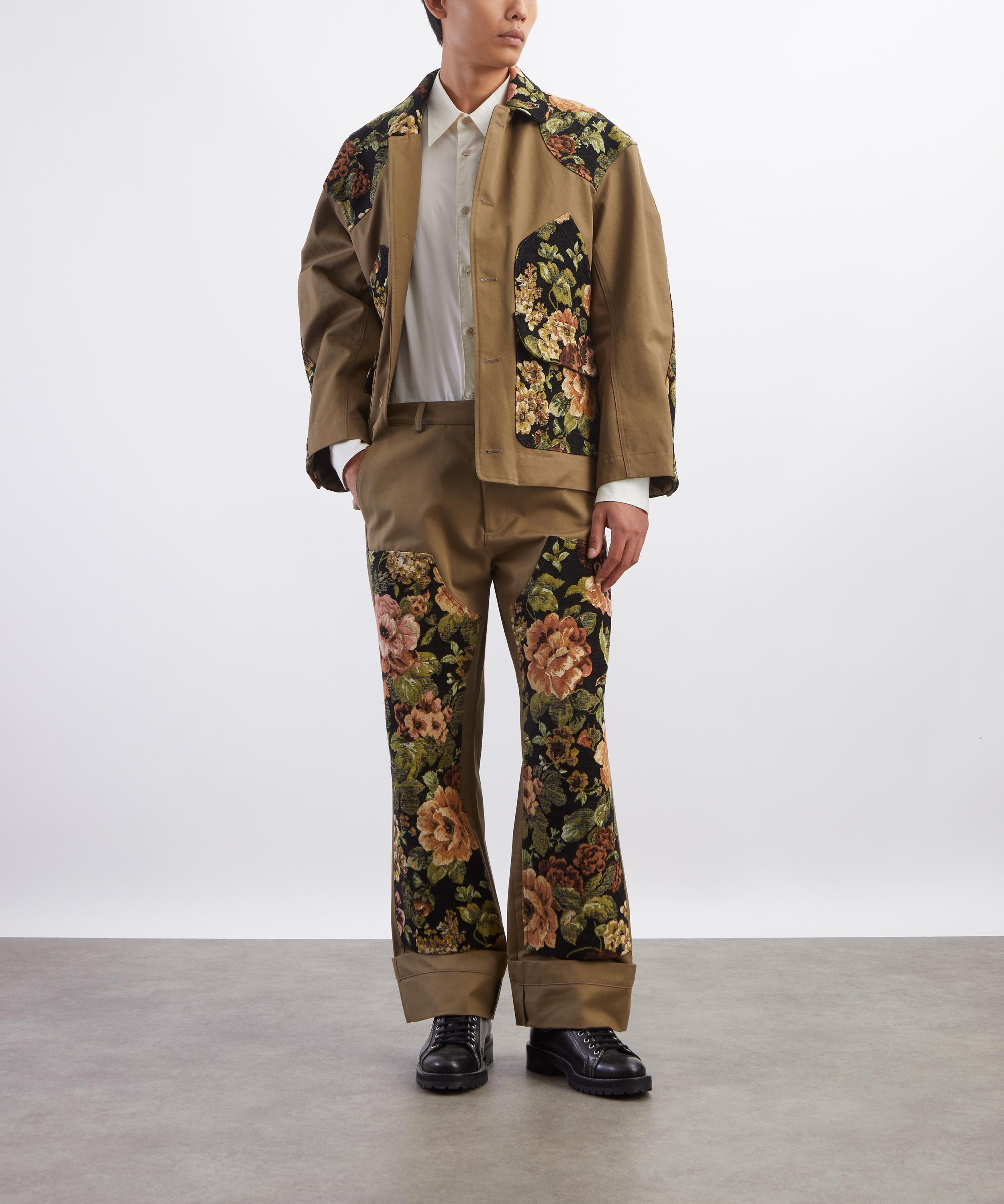 Simone Rocha - Floral Patchwork Cotton Jacket image number 1
