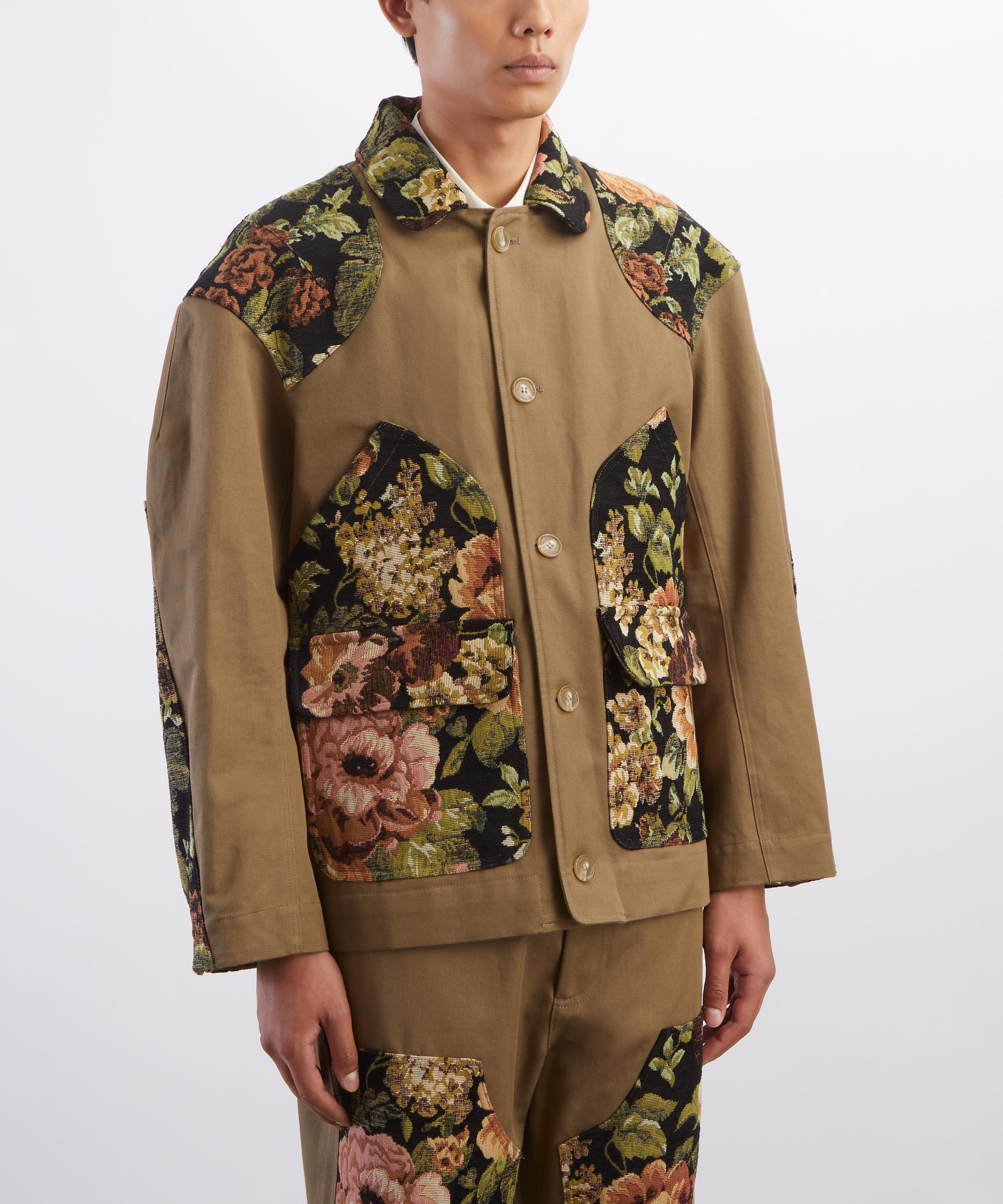 Simone Rocha - Floral Patchwork Cotton Jacket image number 2