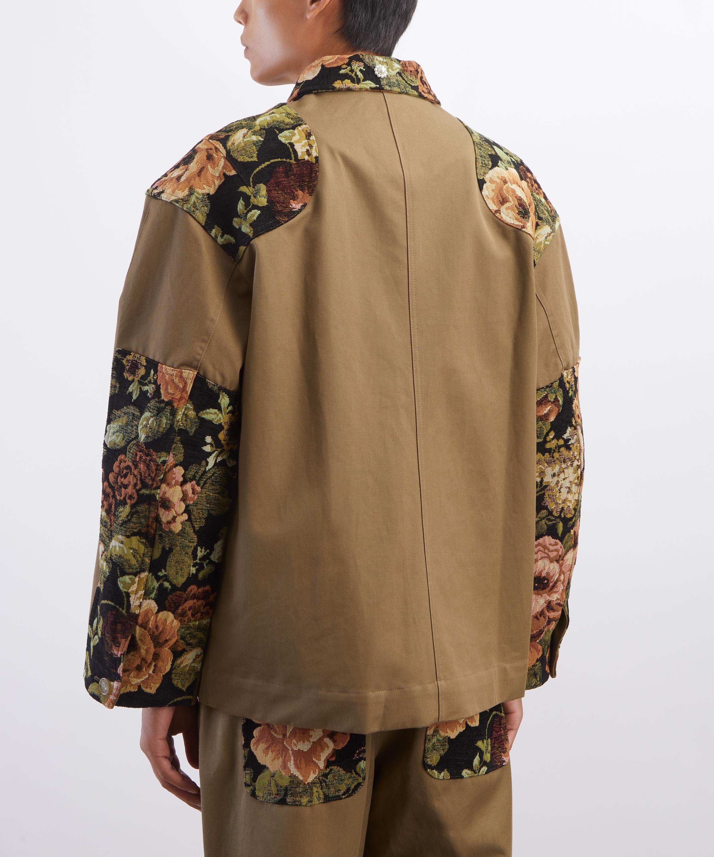 Simone Rocha - Floral Patchwork Cotton Jacket image number 3