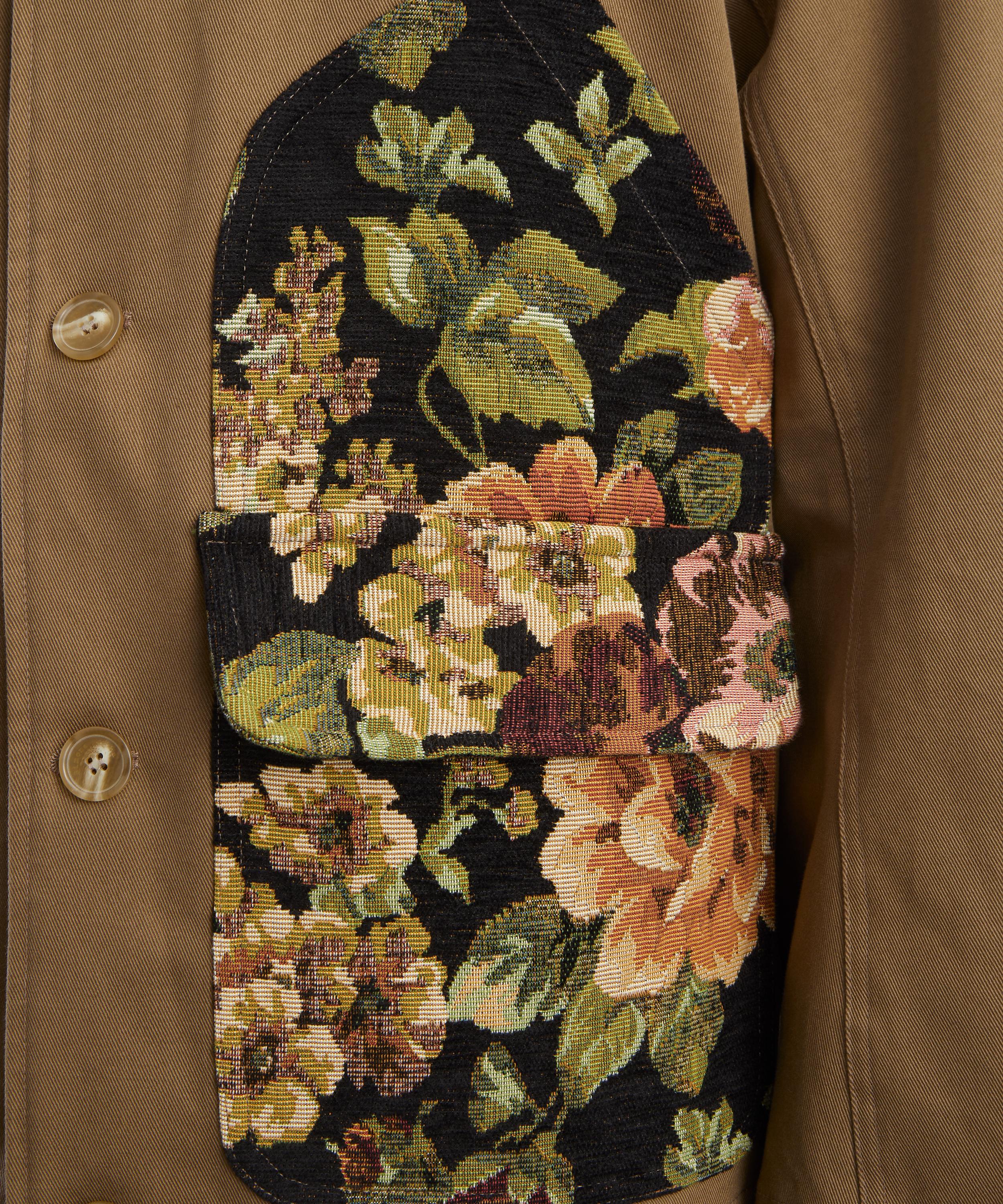 Simone Rocha - Floral Patchwork Cotton Jacket image number 4