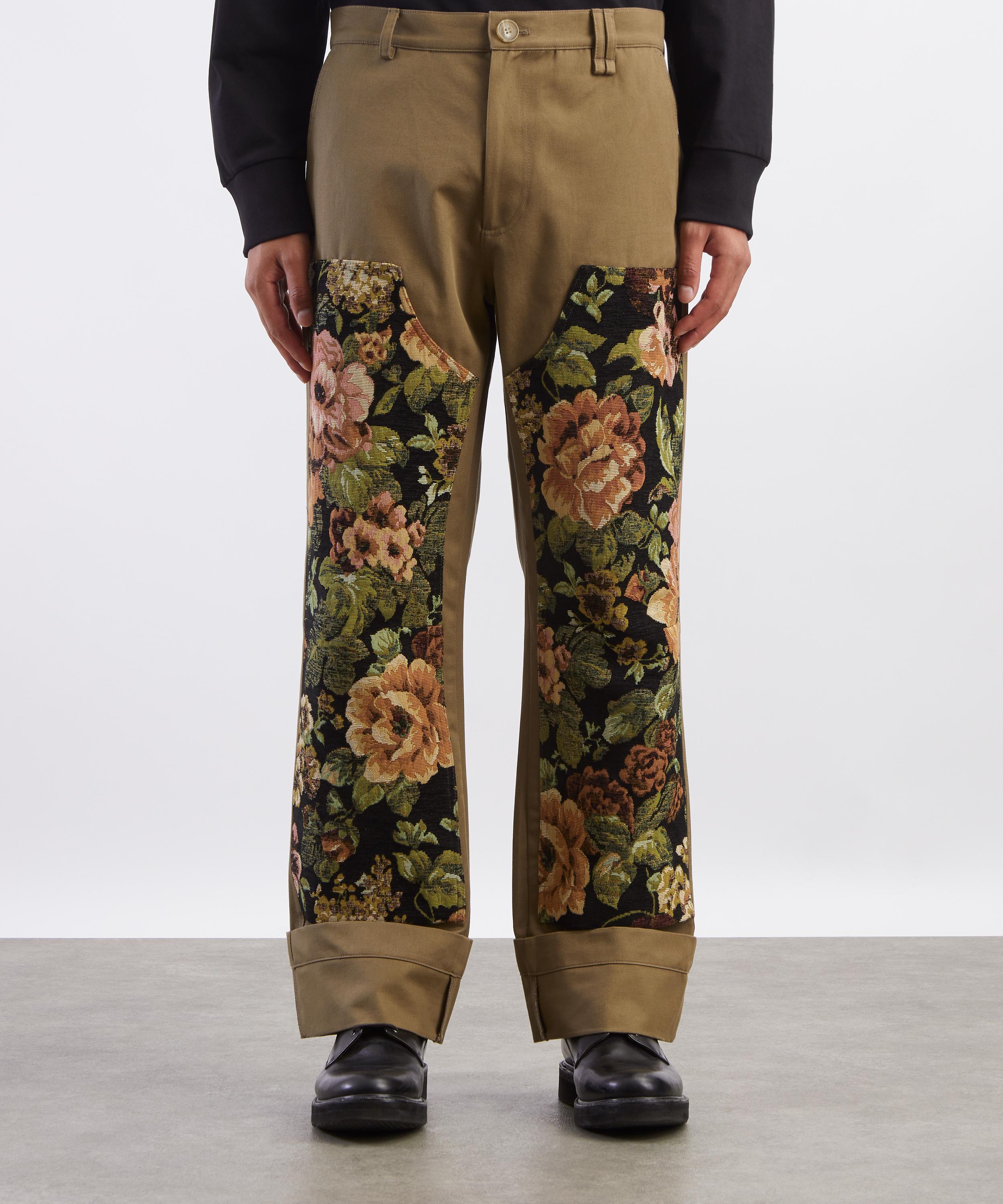 Simone Rocha - Floral Patchwork Workwear Trousers image number 2
