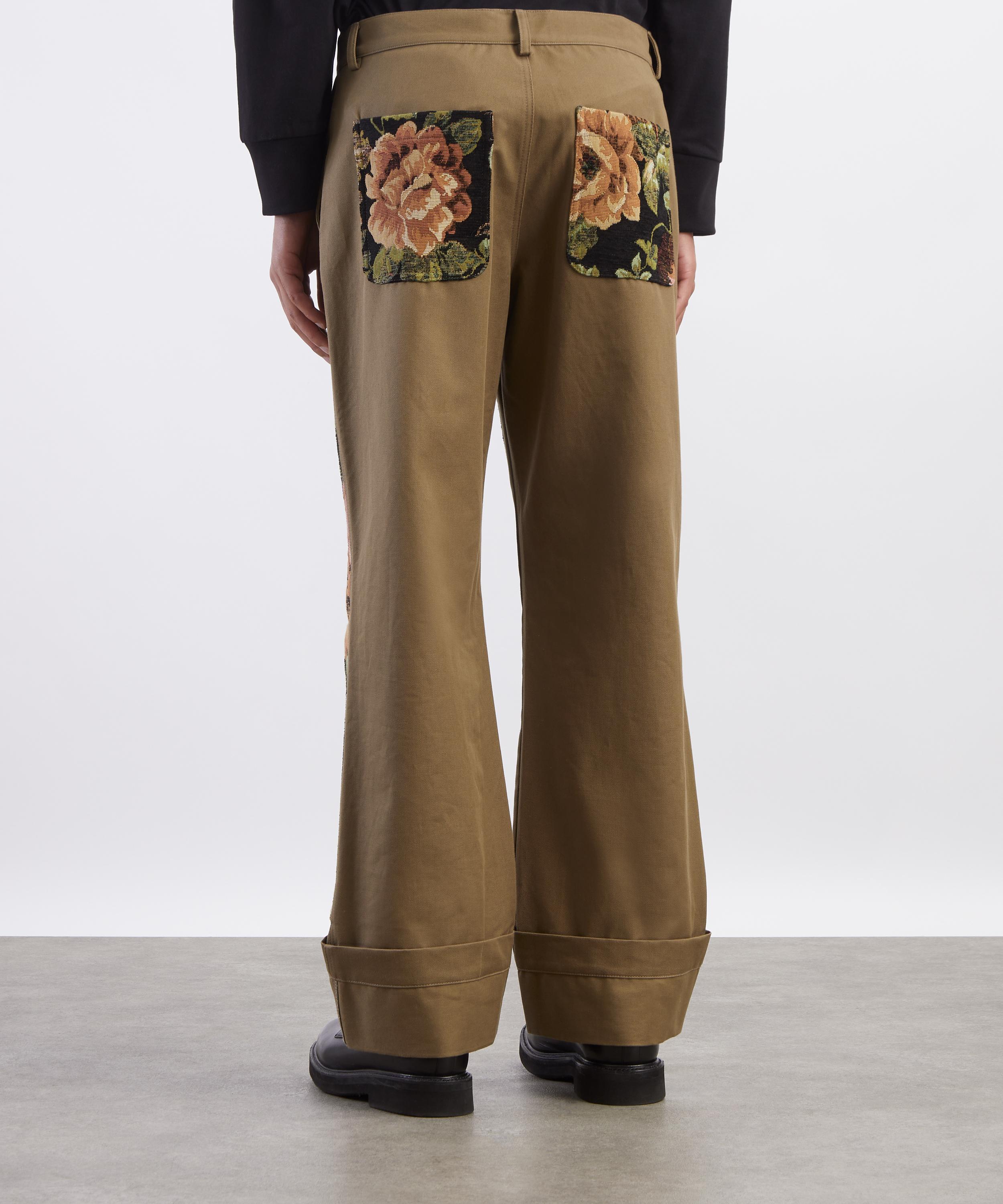 Simone Rocha - Floral Patchwork Workwear Trousers image number 3