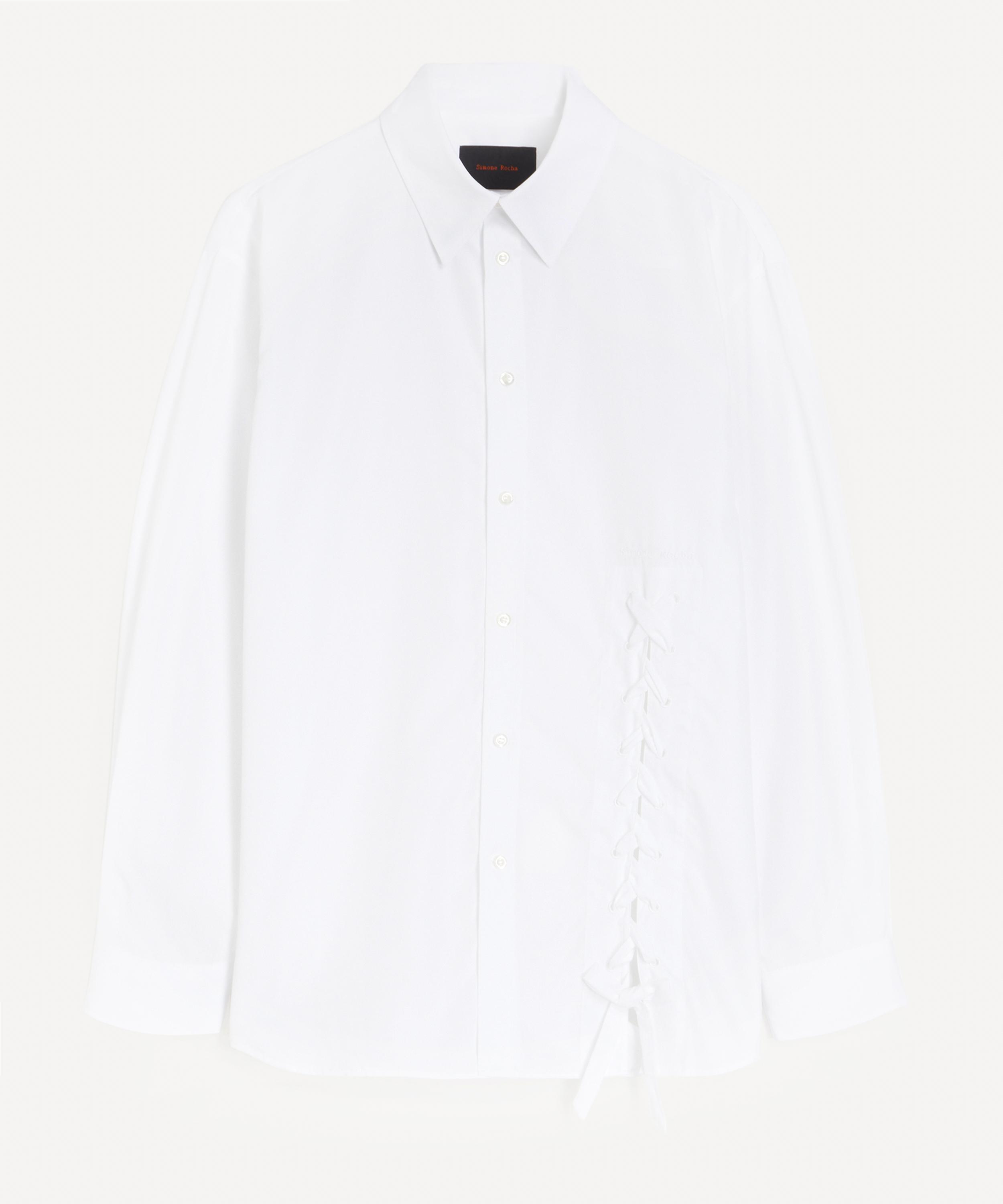 Simone Rocha - Lace Up Hem Easy Shirt image number 0