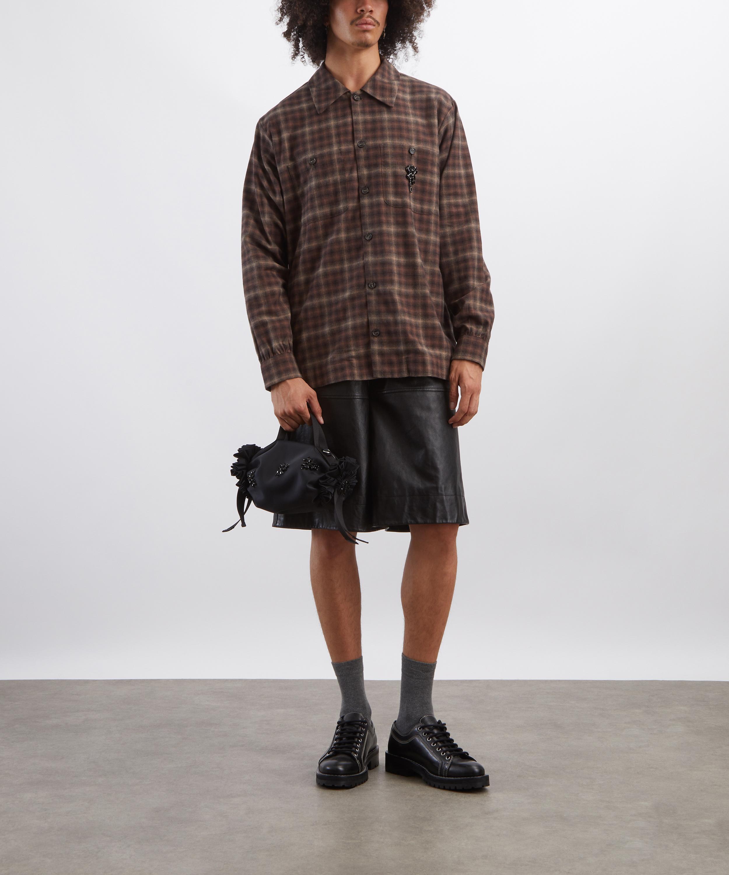 Simone Rocha - Ruffle Slash Flannel Shirt image number 1