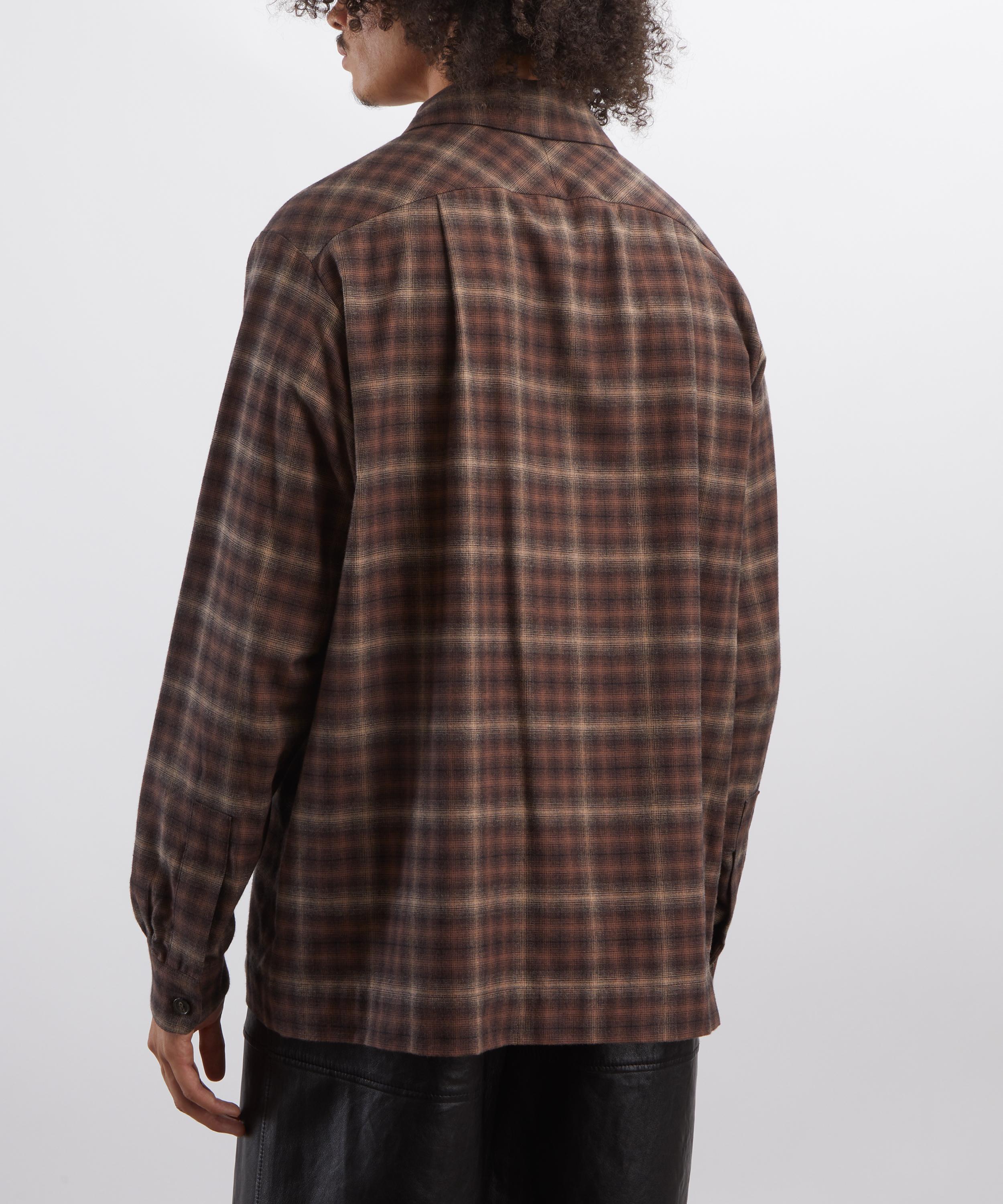 Simone Rocha - Ruffle Slash Flannel Shirt image number 3