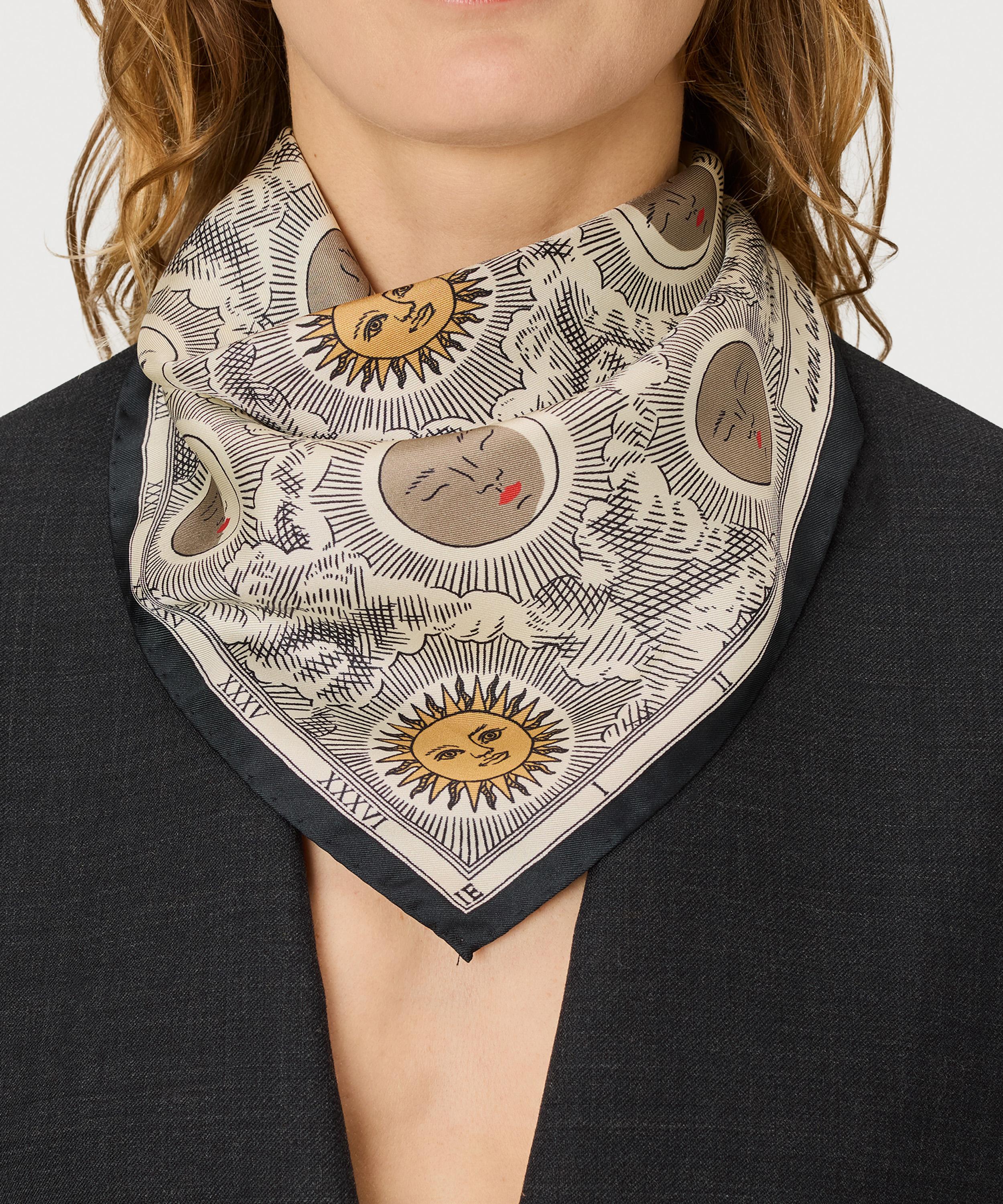 Inoui Editions - Eclipse Off-White Silk Scarf image number 1