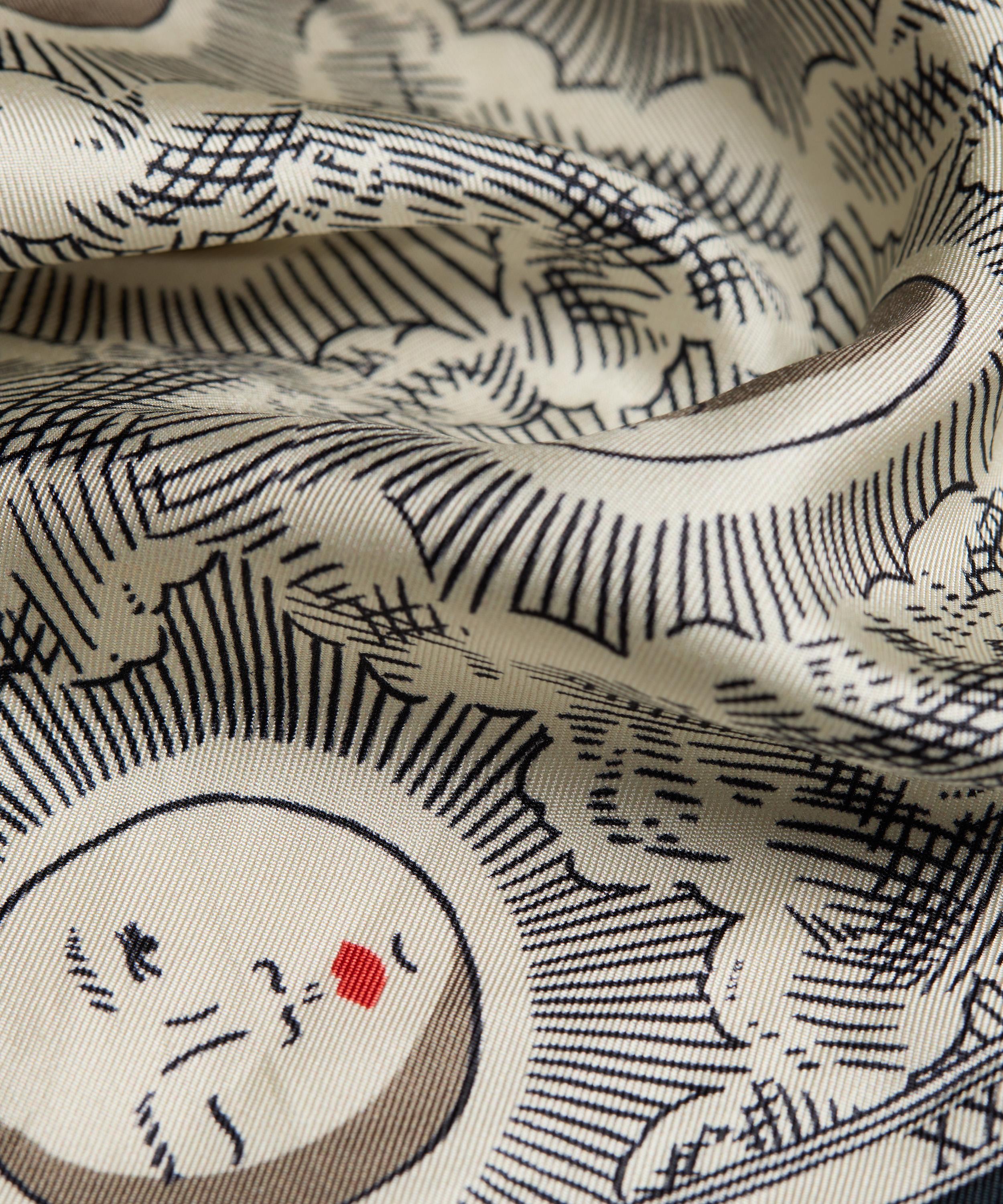 Inoui Editions - Eclipse Off-White Silk Scarf image number 3