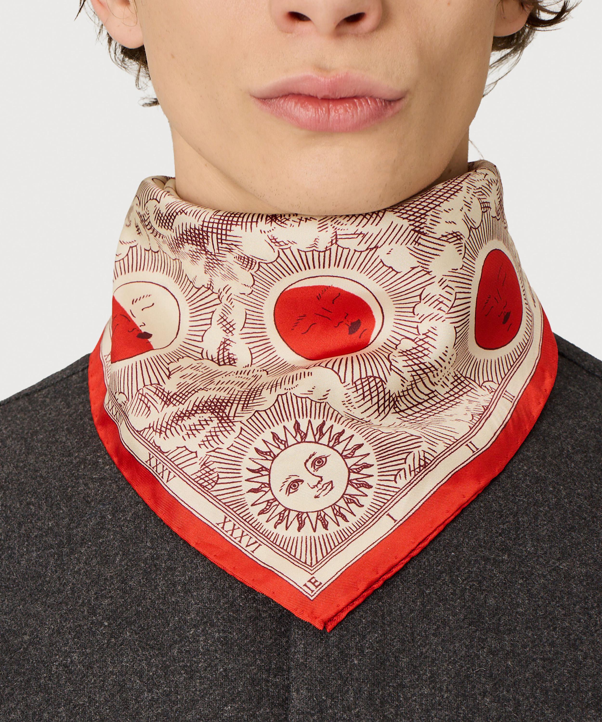 Inoui Editions - Eclipse Red Silk Scarf image number 1