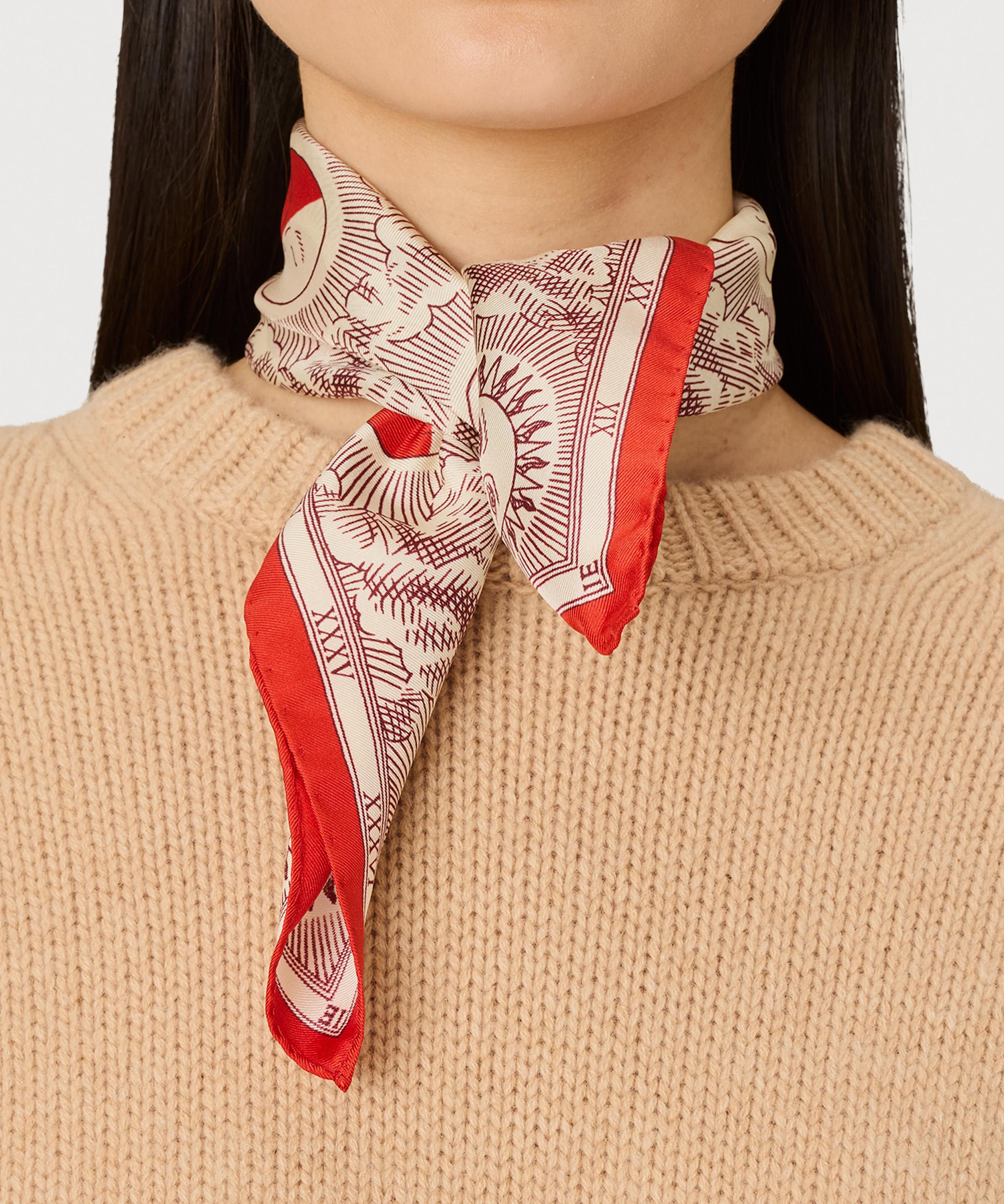 Inoui Editions - Eclipse Red Silk Scarf image number 2
