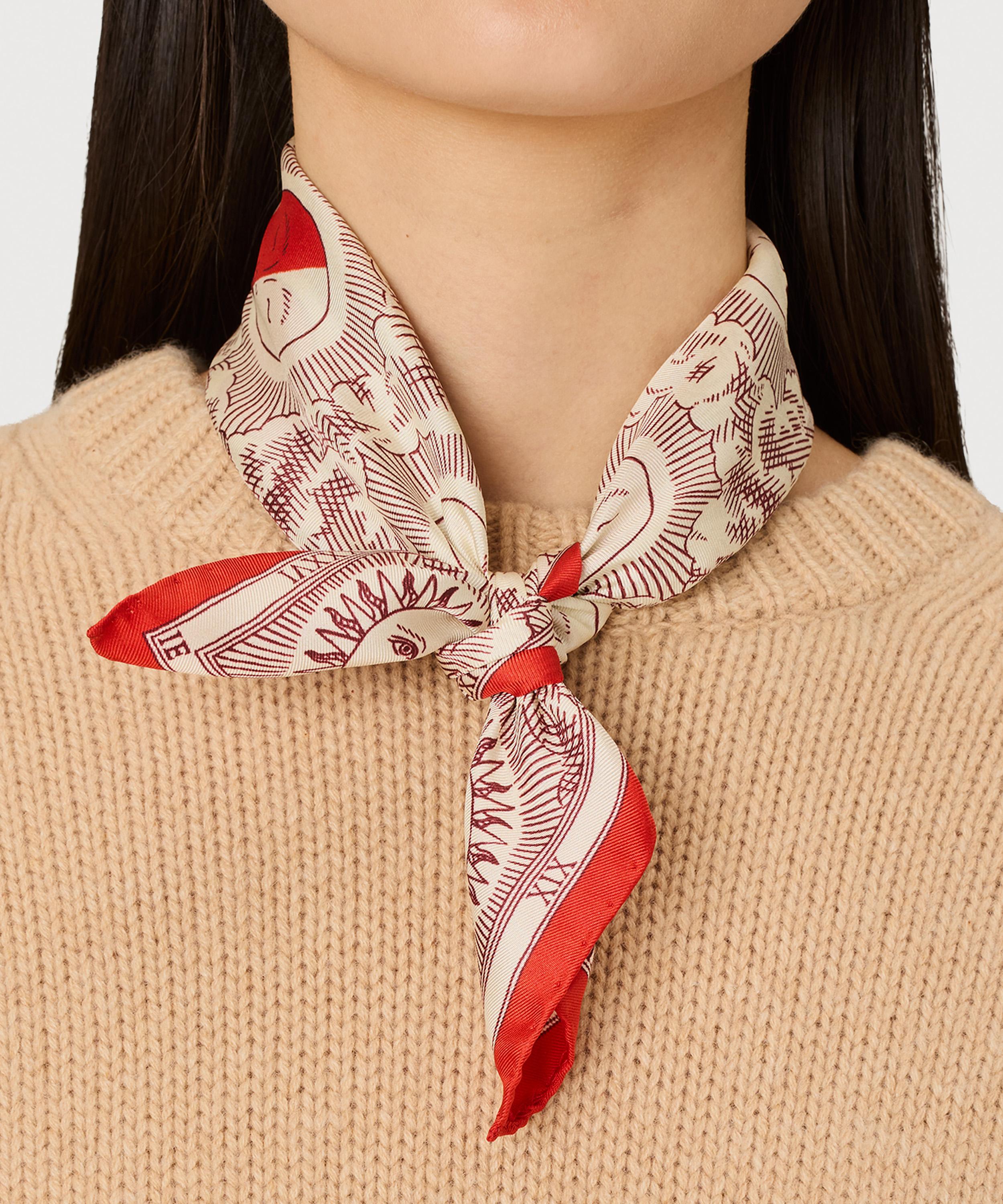 Inoui Editions - Eclipse Red Silk Scarf image number 3