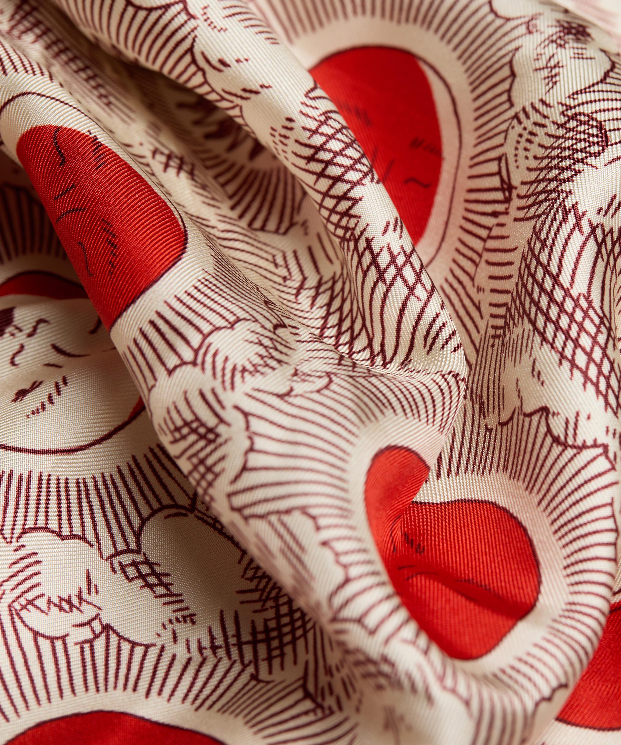 Inoui Editions - Eclipse Red Silk Scarf image number 4