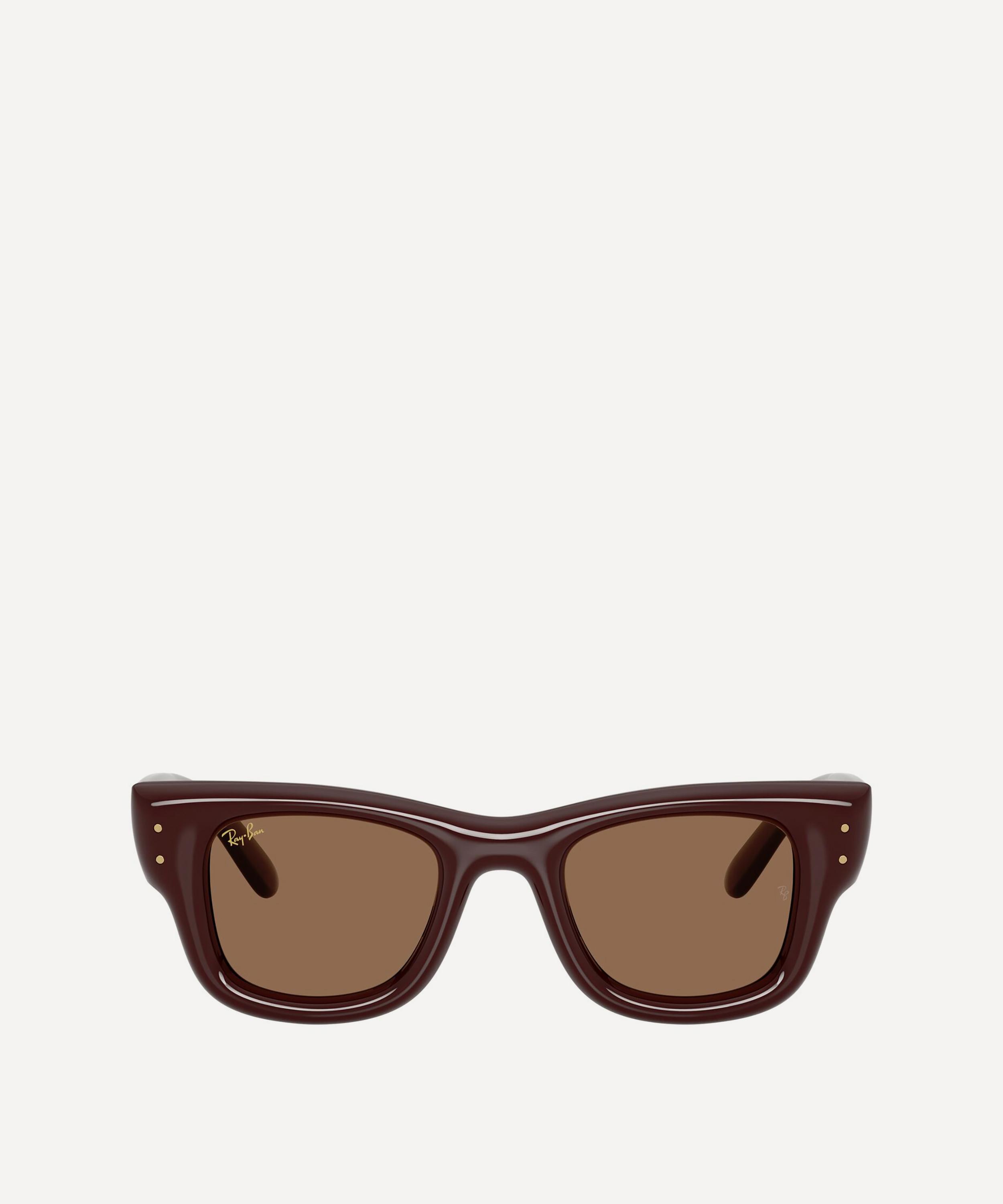 Ray-Ban - Polished Dark Brown Wayfarer Puffy Sunglasses