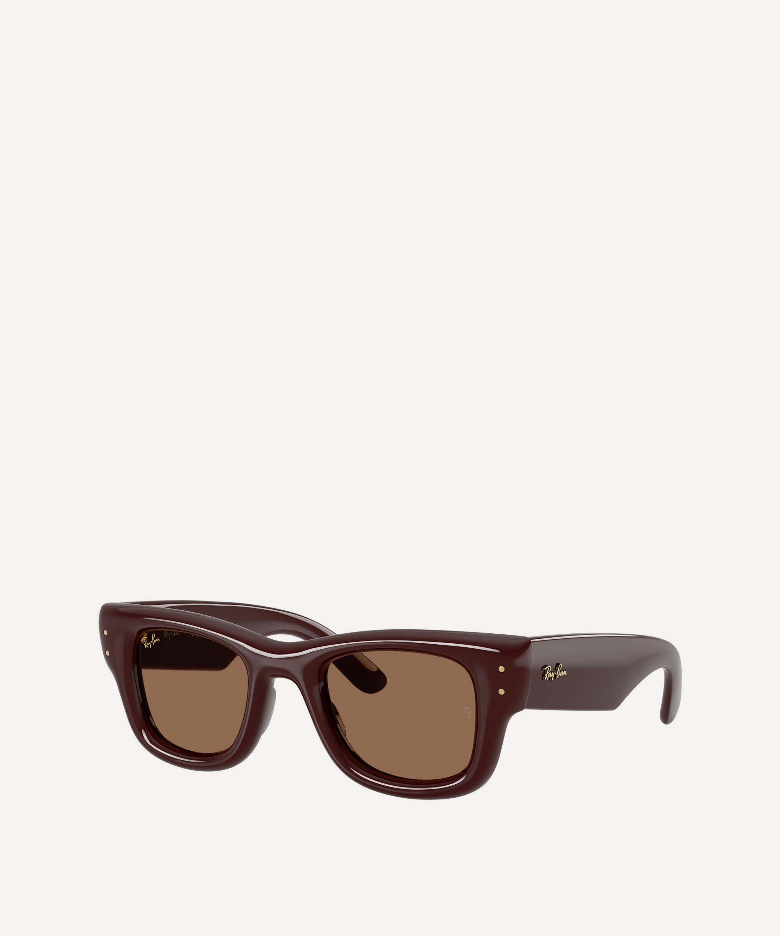 Ray-Ban - Polished Dark Brown Wayfarer Puffy Sunglasses image number 1