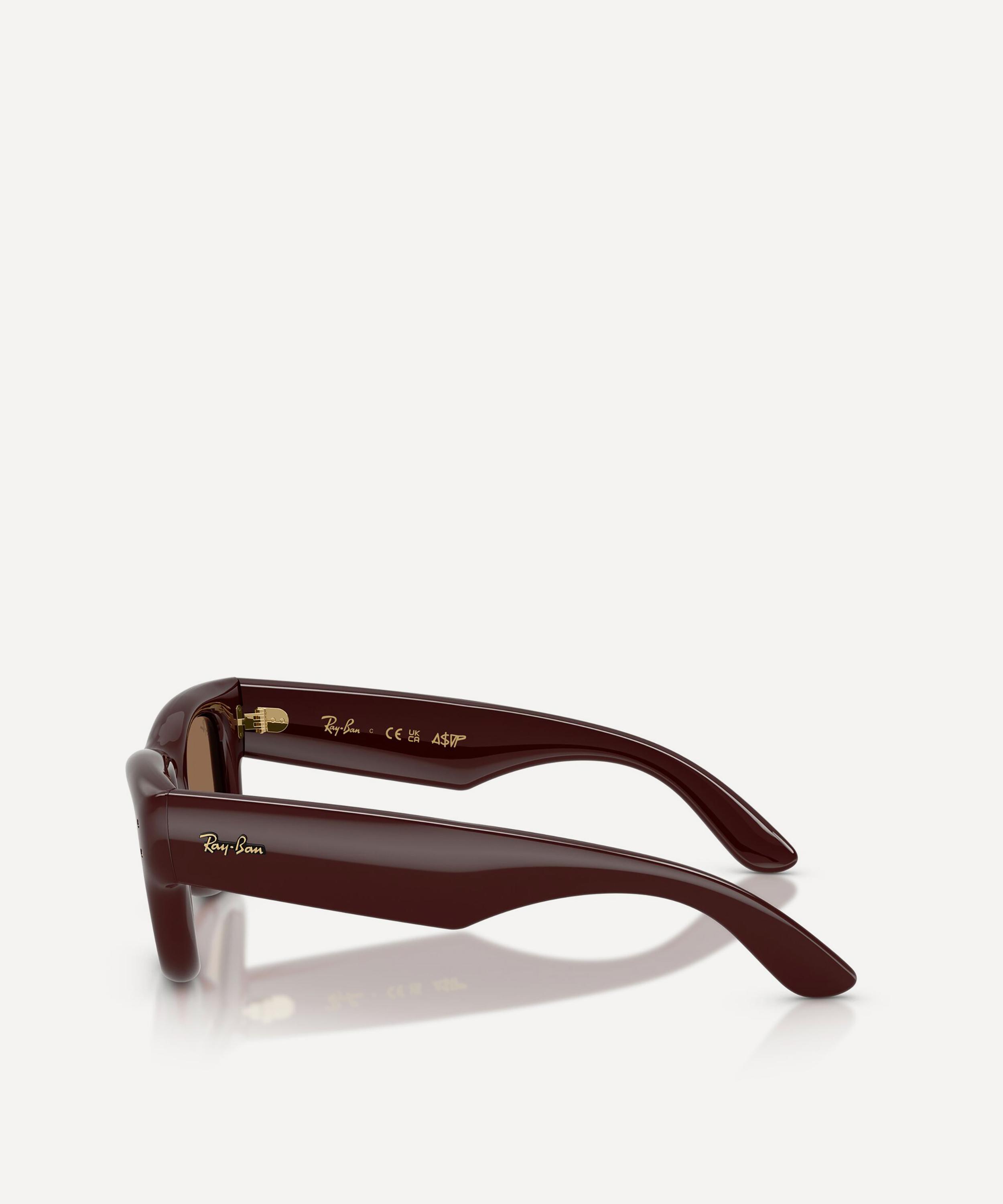 Ray-Ban - Polished Dark Brown Wayfarer Puffy Sunglasses image number 2