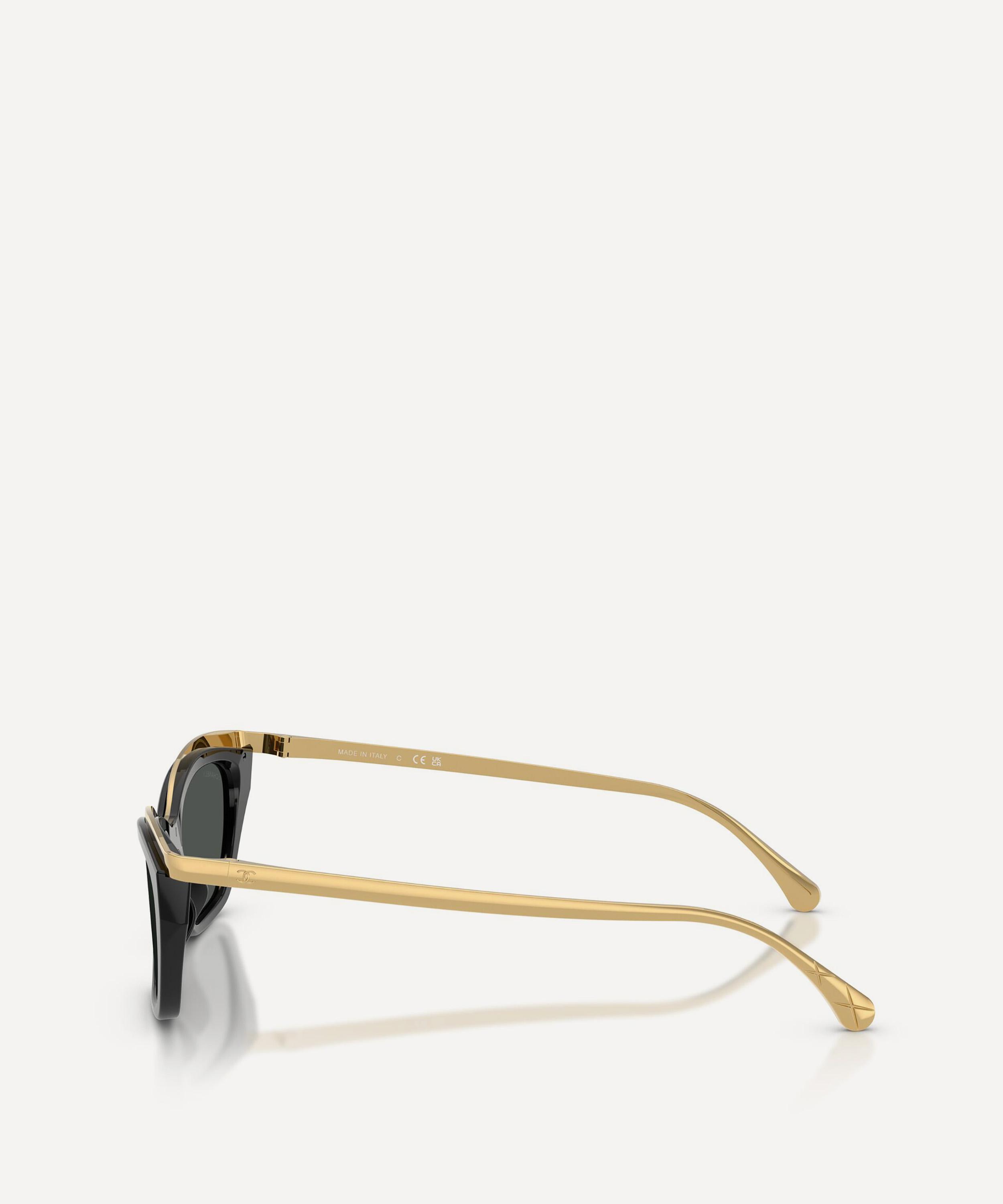 CHANEL - Cat-Eye Metal Sunglasses image number 2