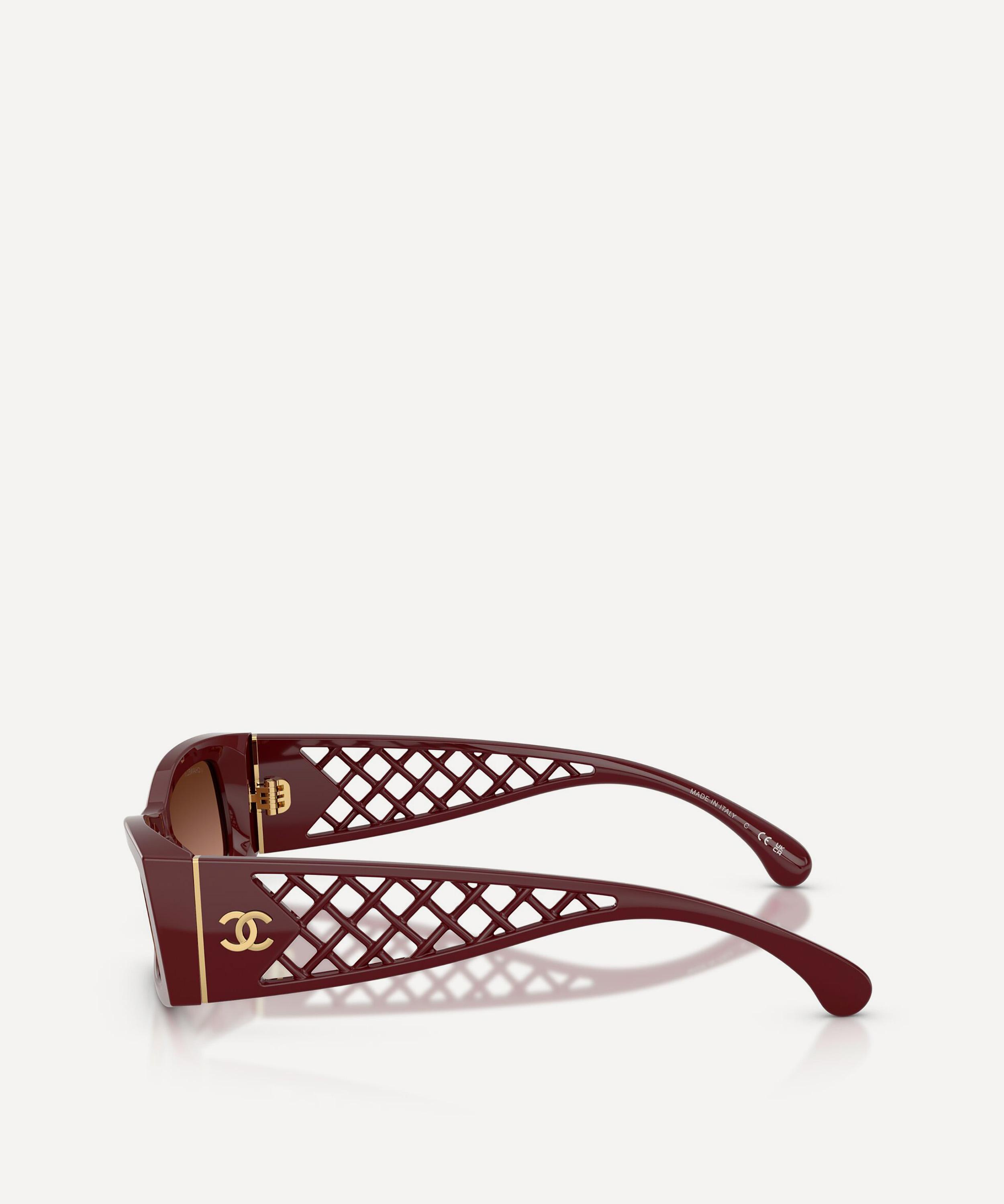 CHANEL - Rectangle Acetate Sunglasses image number 2