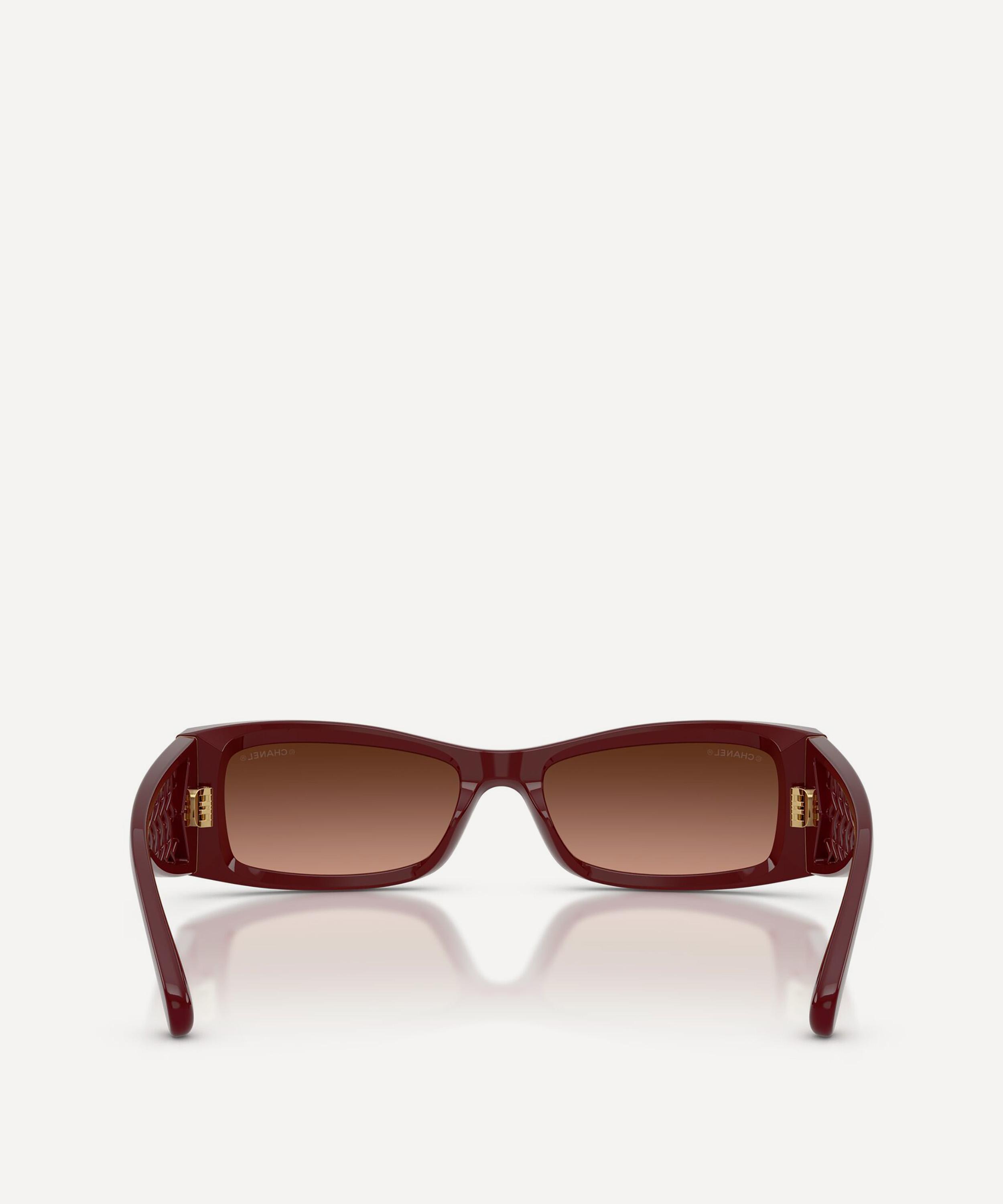 CHANEL - Rectangle Acetate Sunglasses image number 4