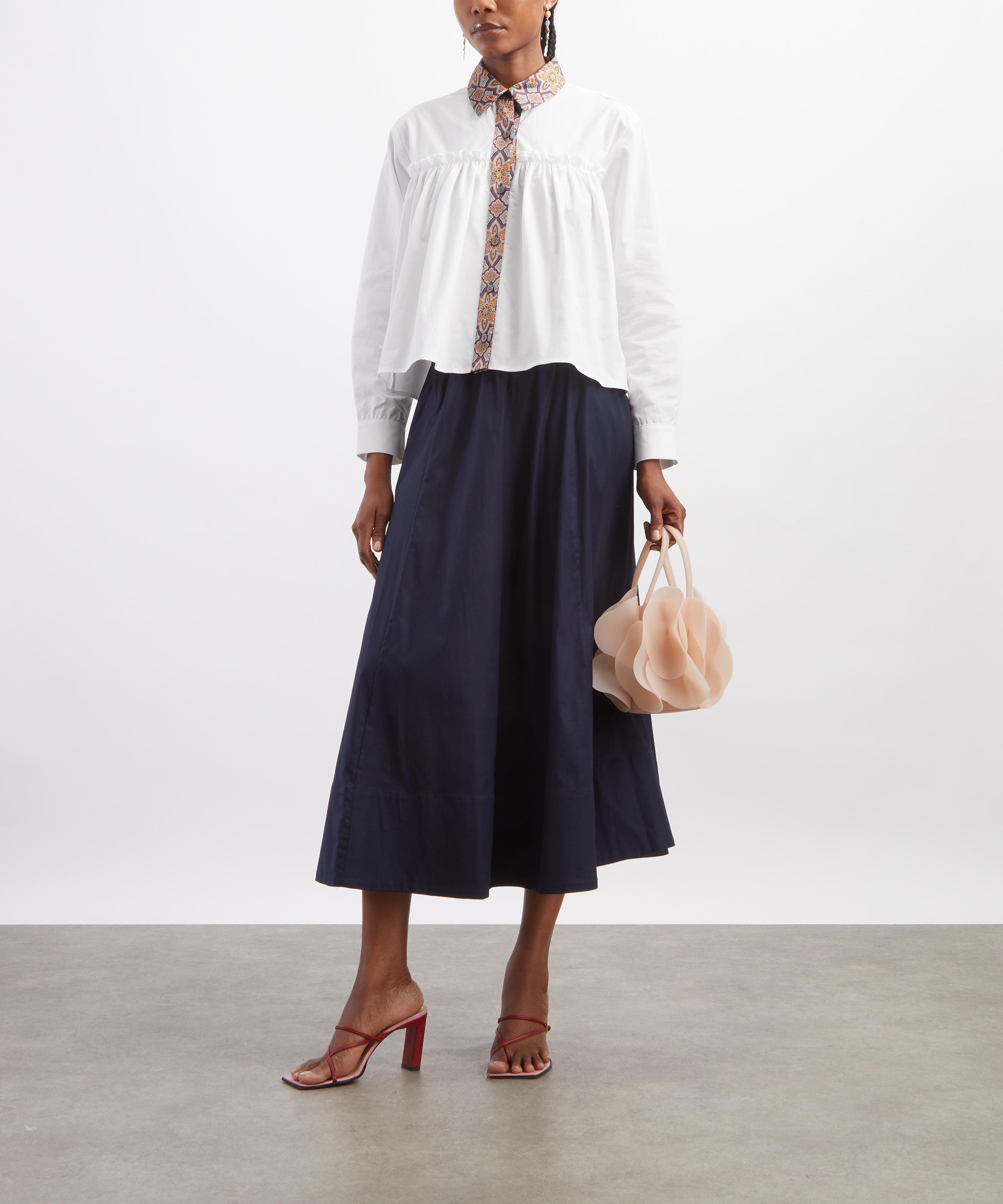 E.L.V. Denim - Celia Liberty Fabrics-Trimmed Shirt image number 1