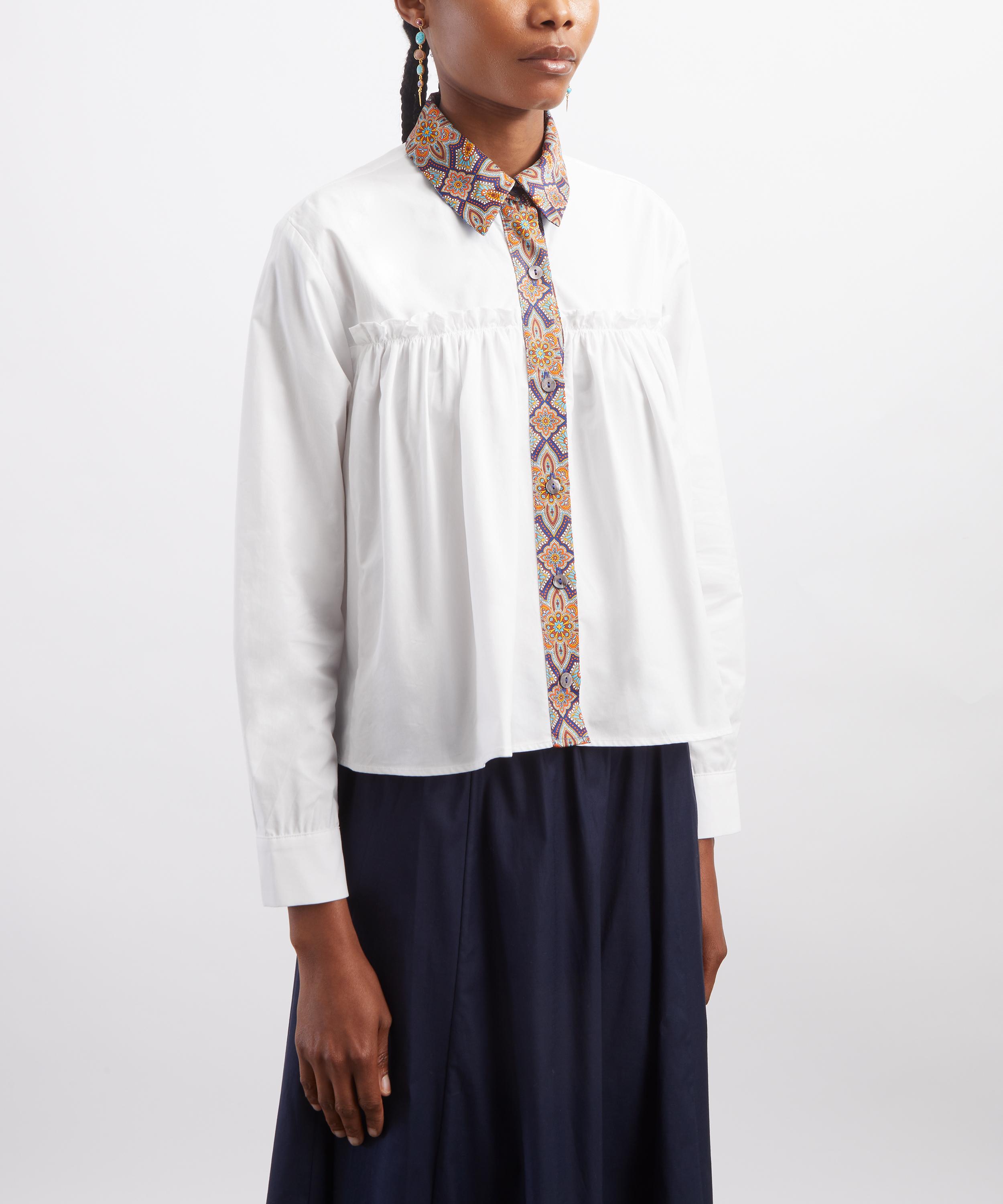 E.L.V. Denim - Celia Liberty Fabrics-Trimmed Shirt image number 2