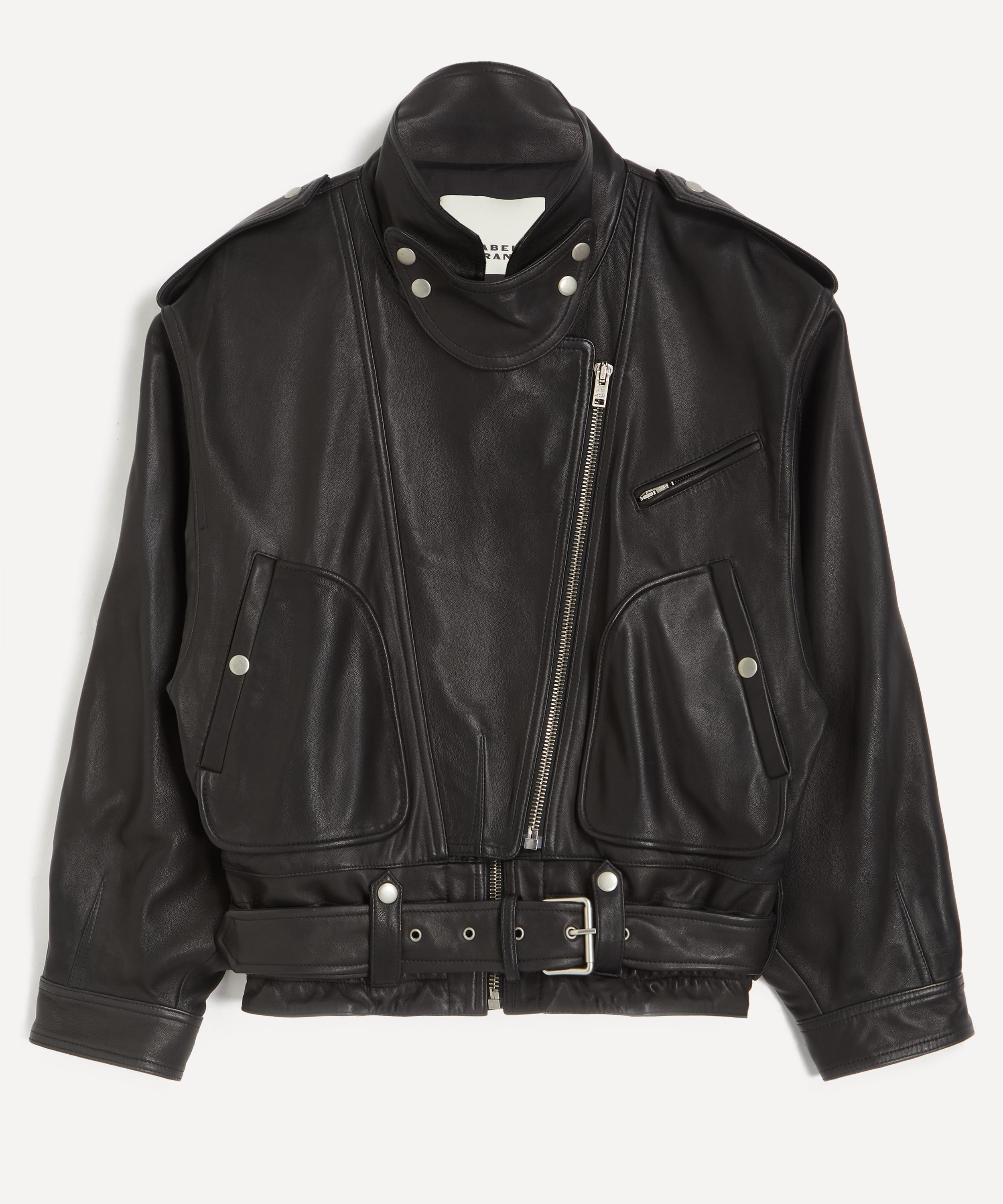 Isabel Marant - Farza Leather Biker Jacket image number 0