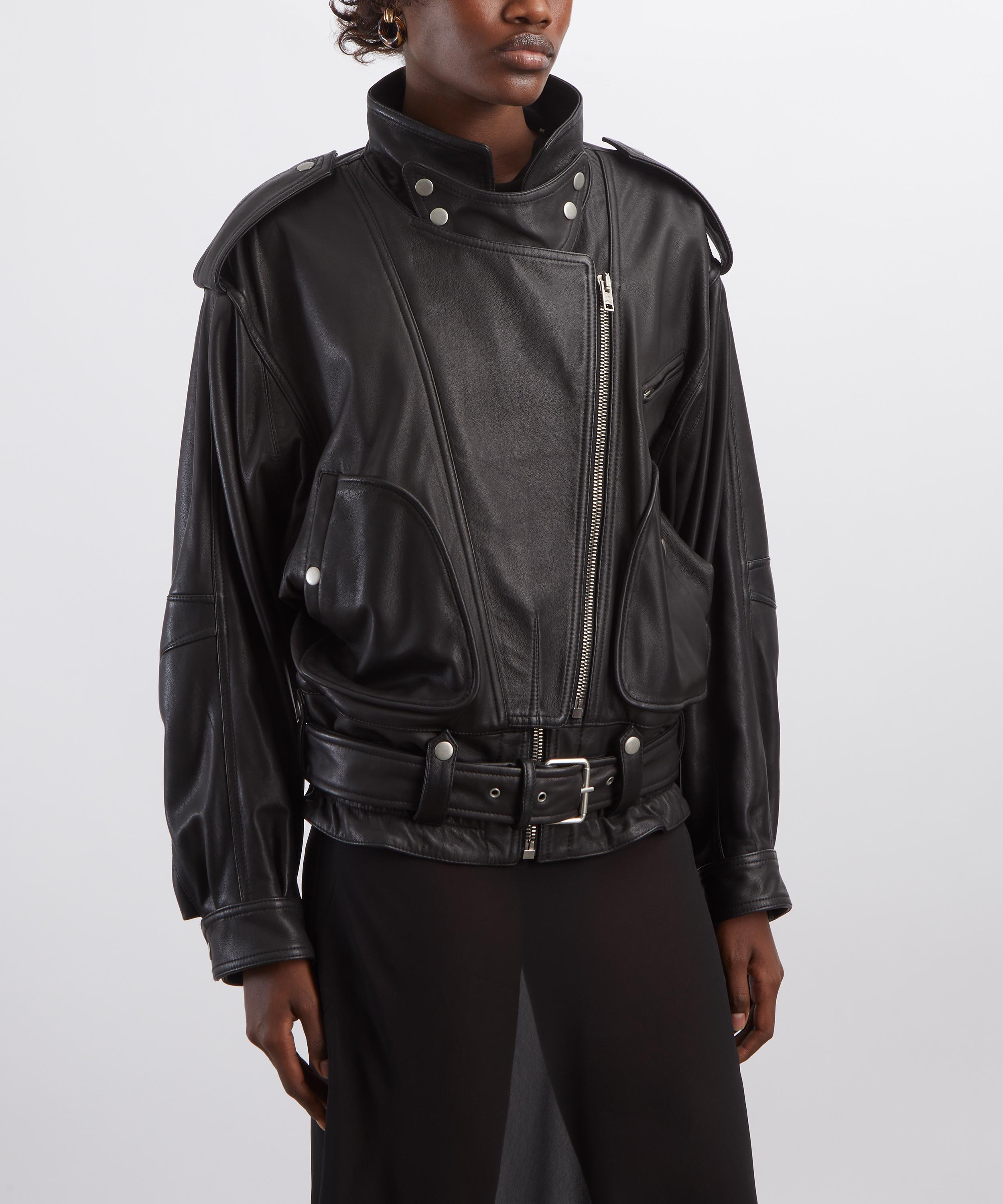 Isabel Marant - Farza Leather Biker Jacket image number 2