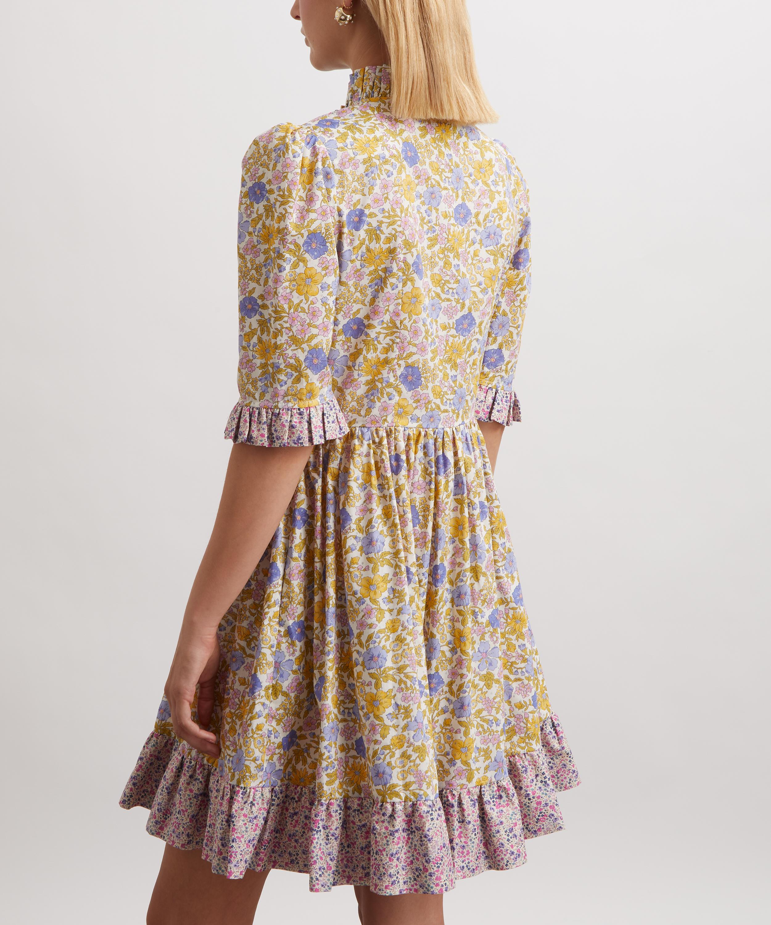 O Pioneers - Tania Lilac Liberty Fabrics Short Dress image number 3