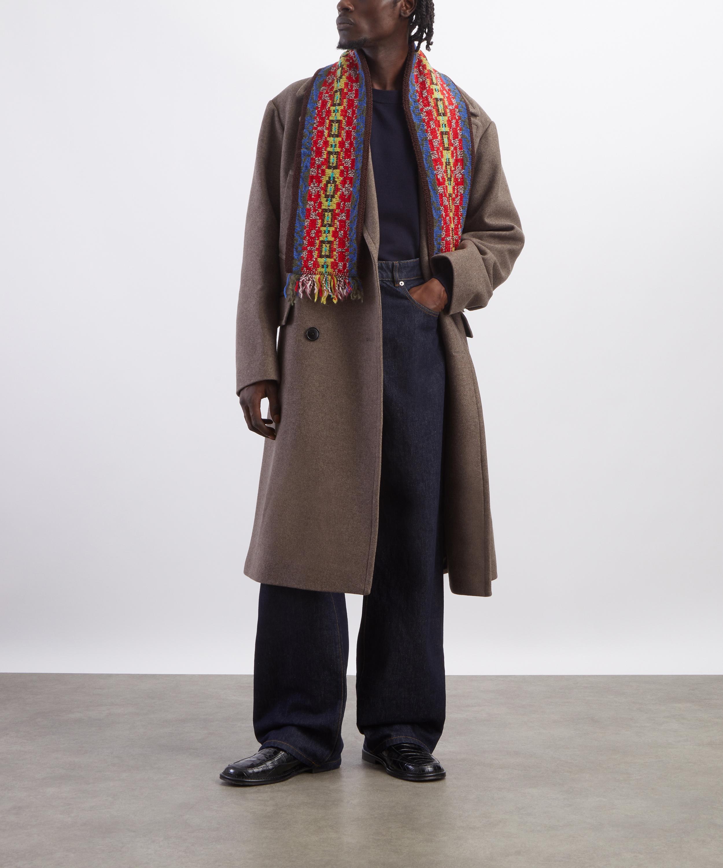 Dries Van Noten - Taupe Double-Breasted Wool Coat image number 1
