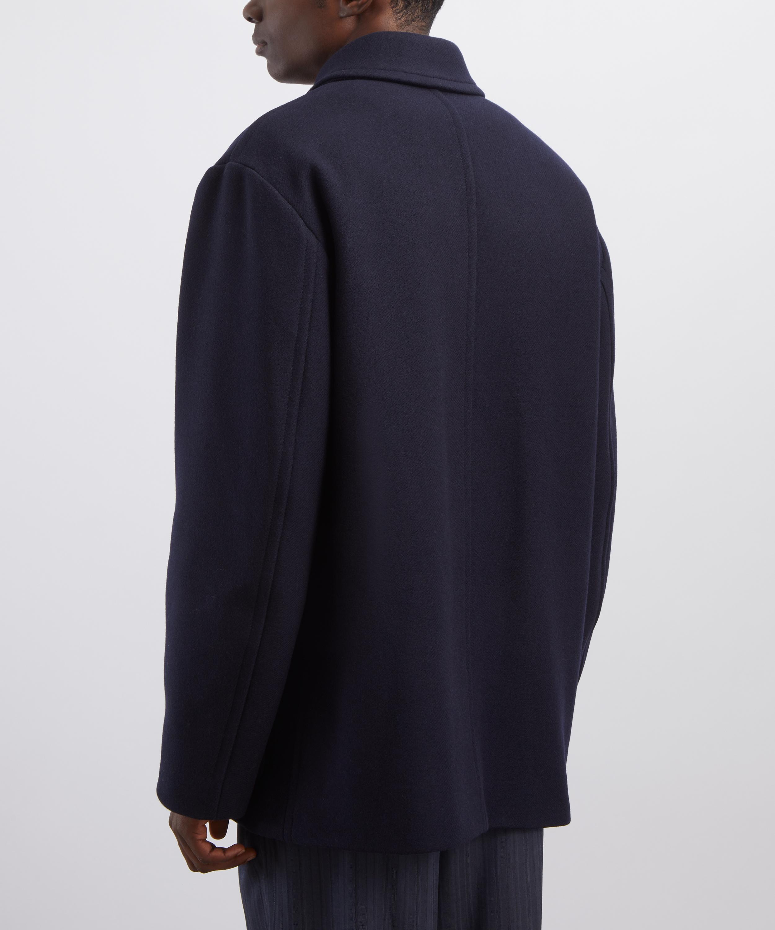 DRIES VAN NOTEN WOOL JACKET COAT ネイ Dries Van Noten Fitted Wool Coat in Navy | Liberty