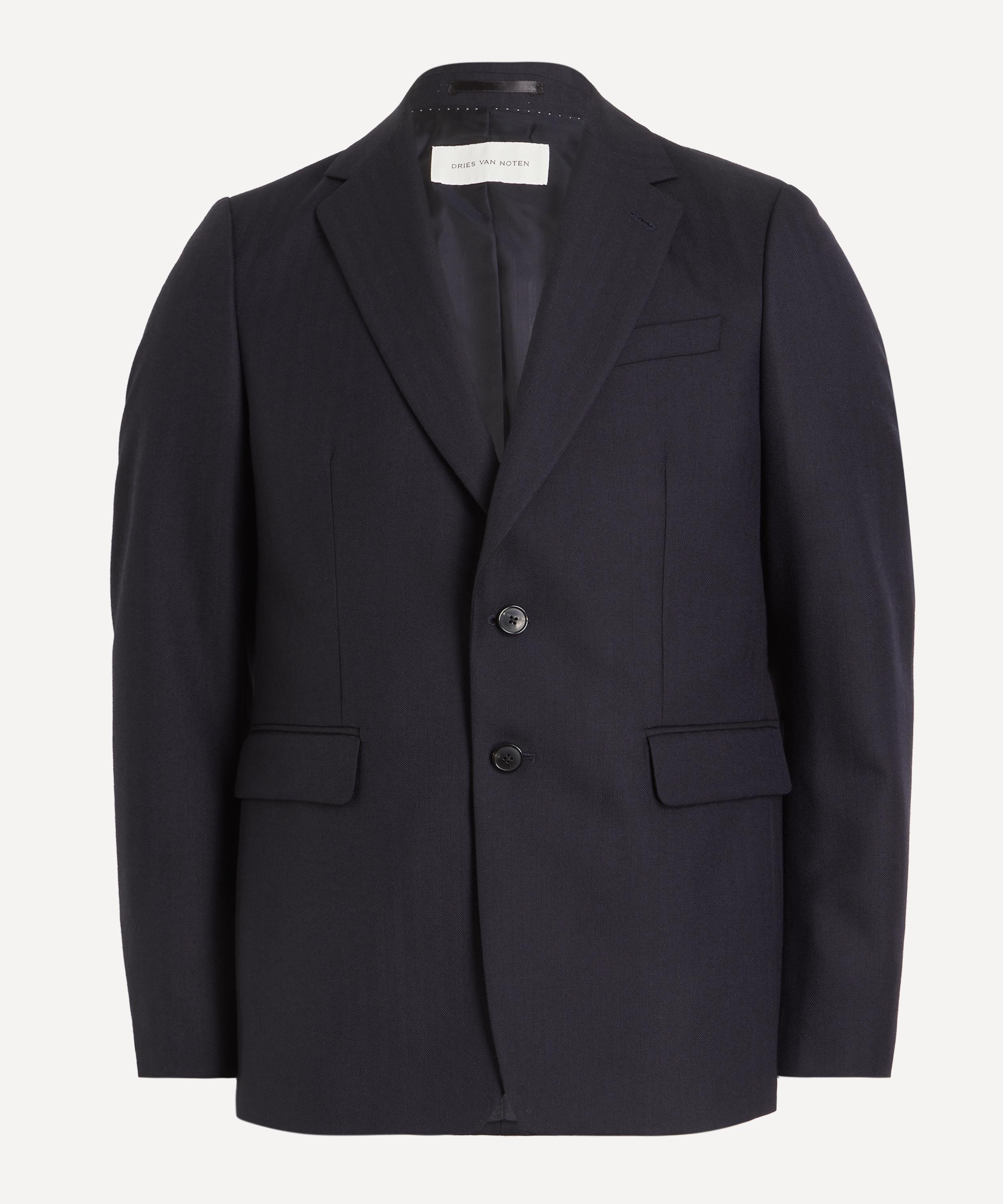 Dries Van Noten - Slim Fit Wool Suit in Navy image number 0