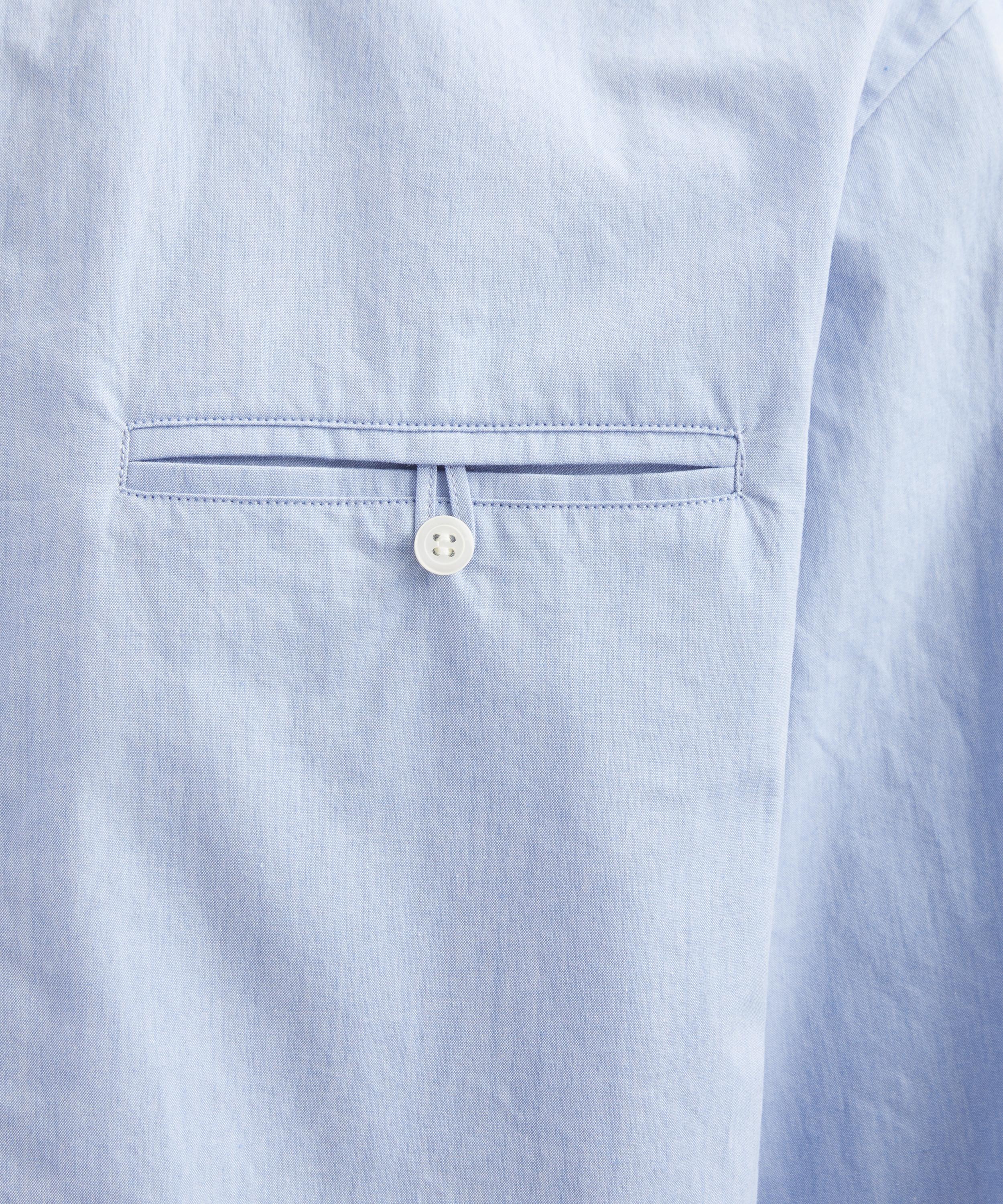 Dries Van Noten - Blue Cropped Cotton Shirt image number 4