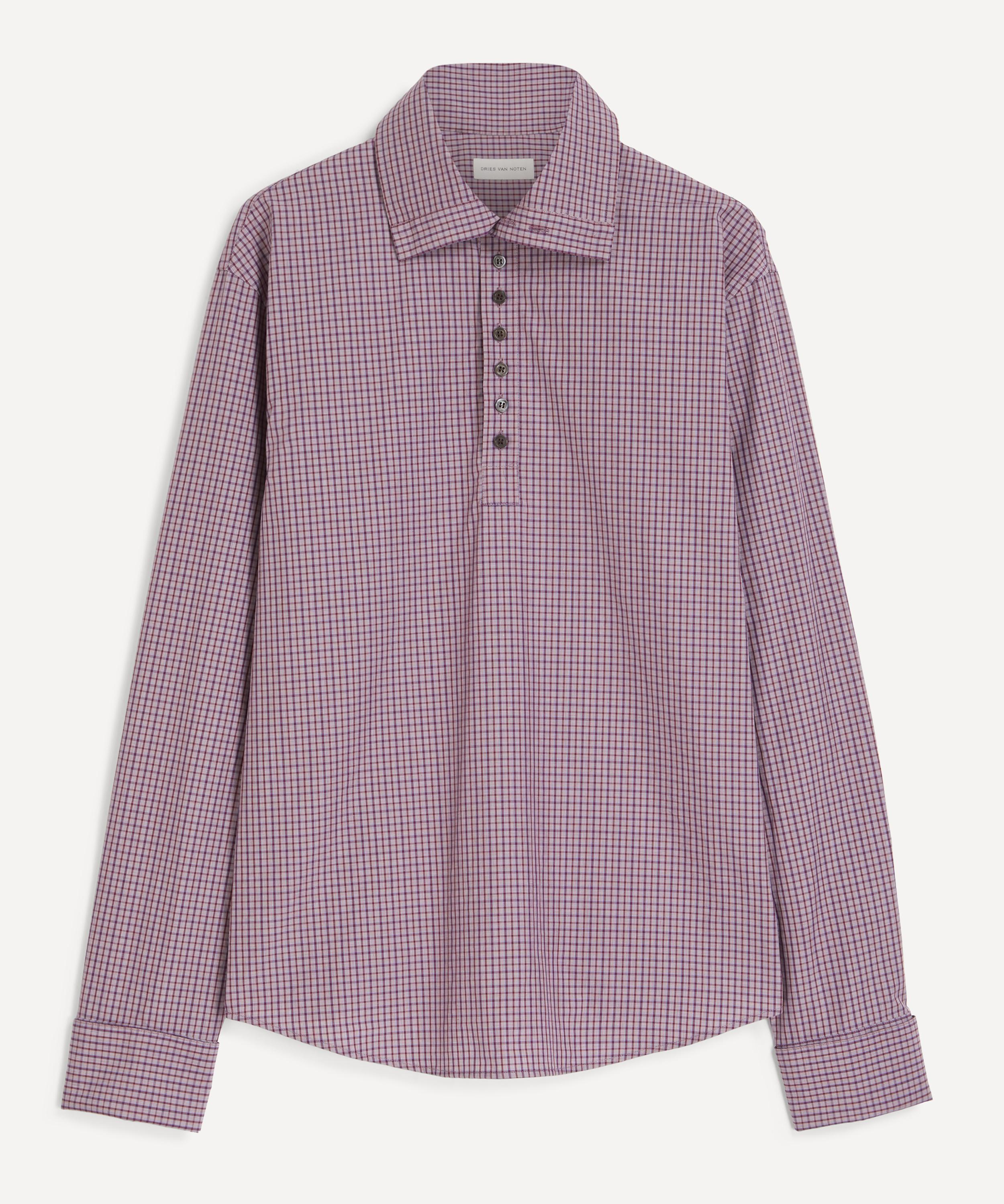 Dries Van Noten - Purple Check Shirt