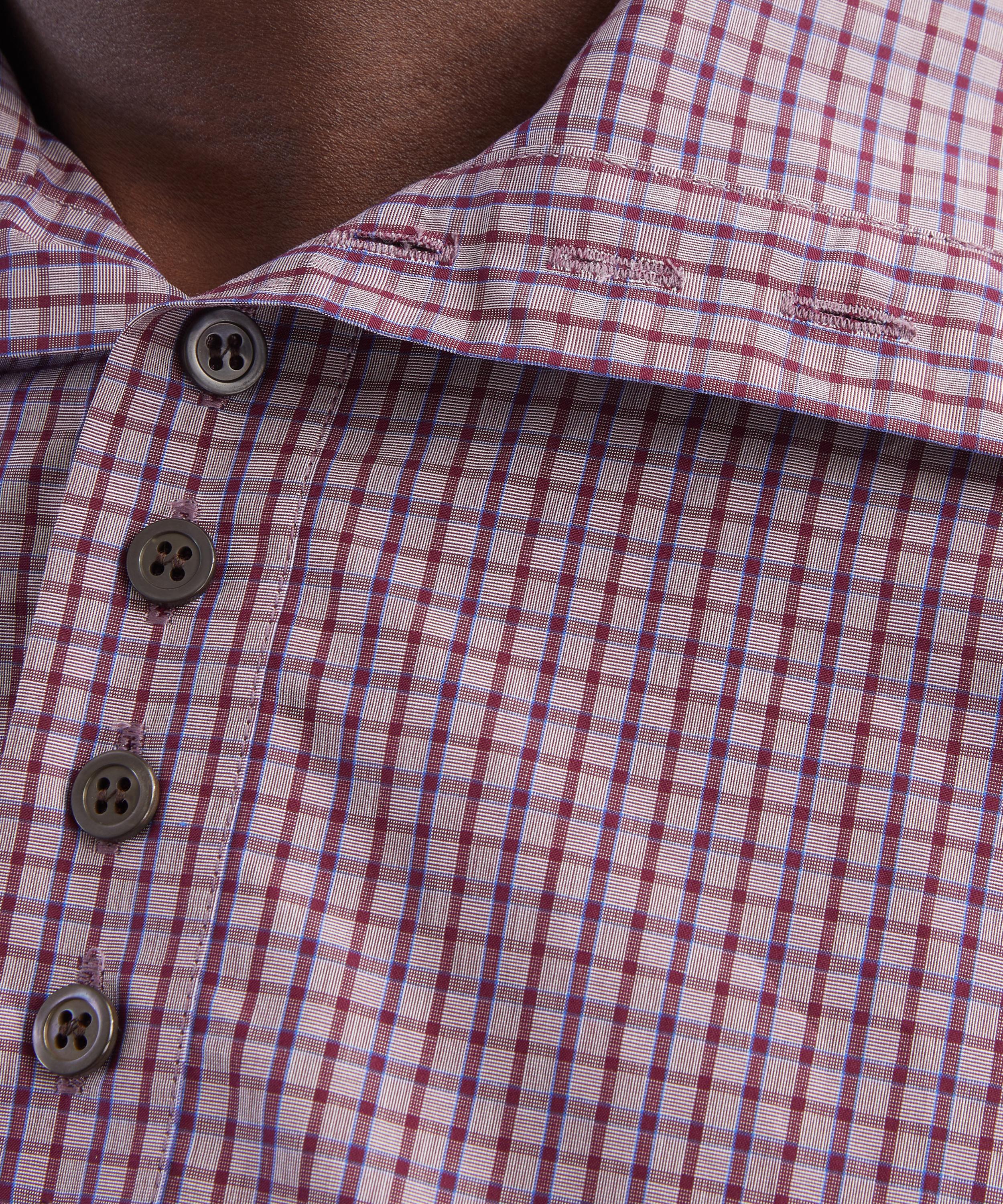 Dries Van Noten - Purple Check Shirt image number 4
