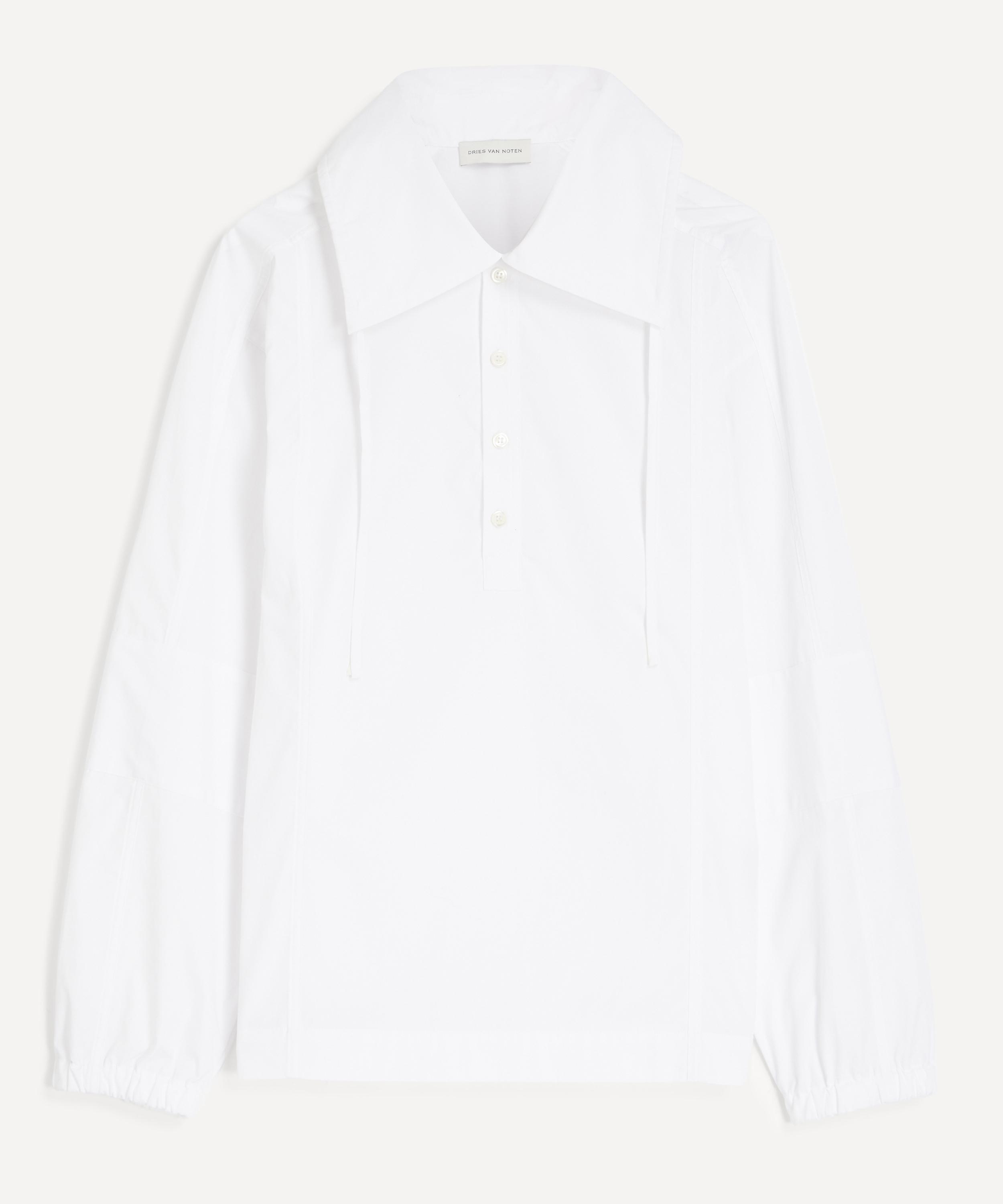 Dries Van Noten - White Spread Collar Shirt image number 0