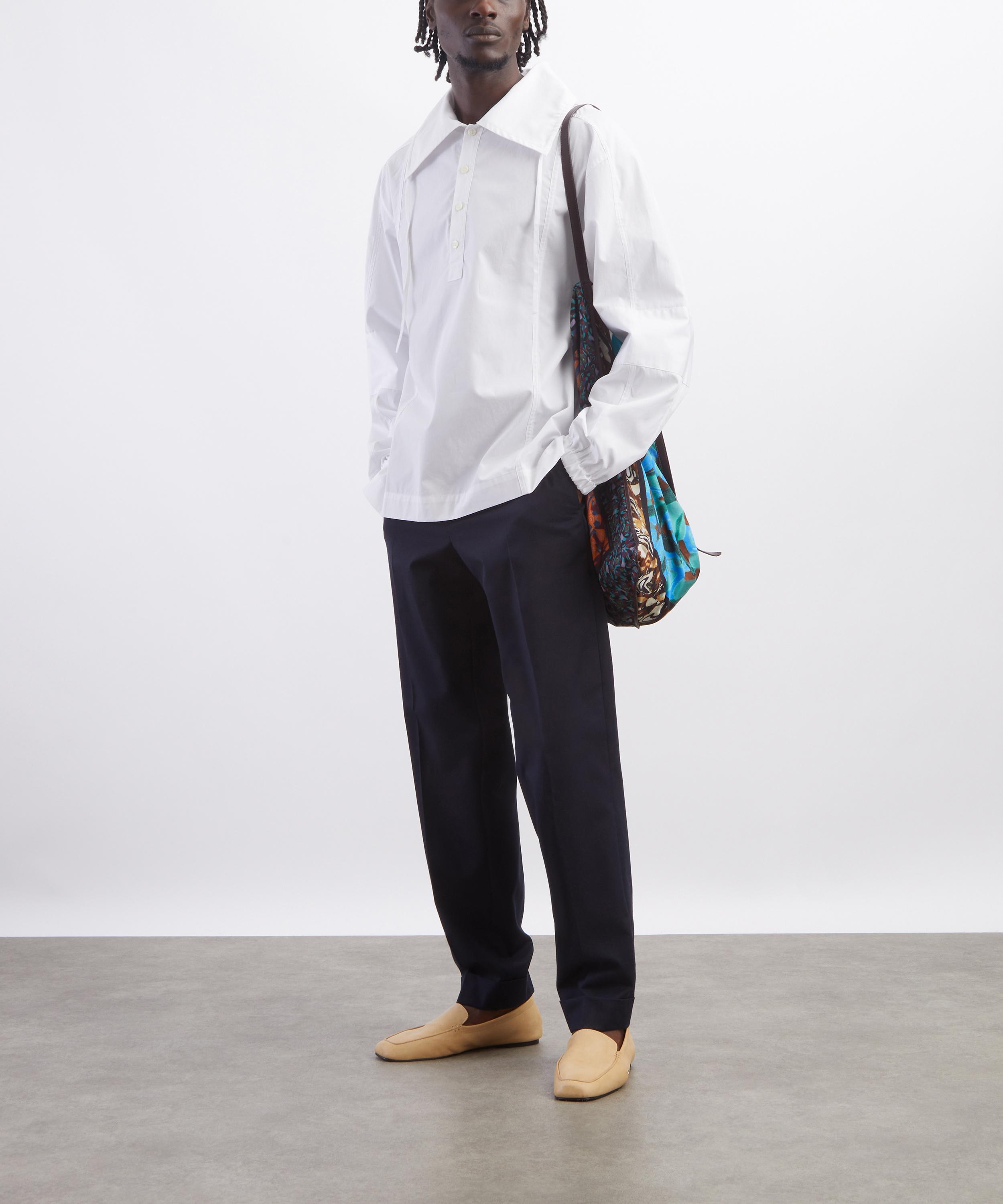 Dries Van Noten - White Spread Collar Shirt image number 1