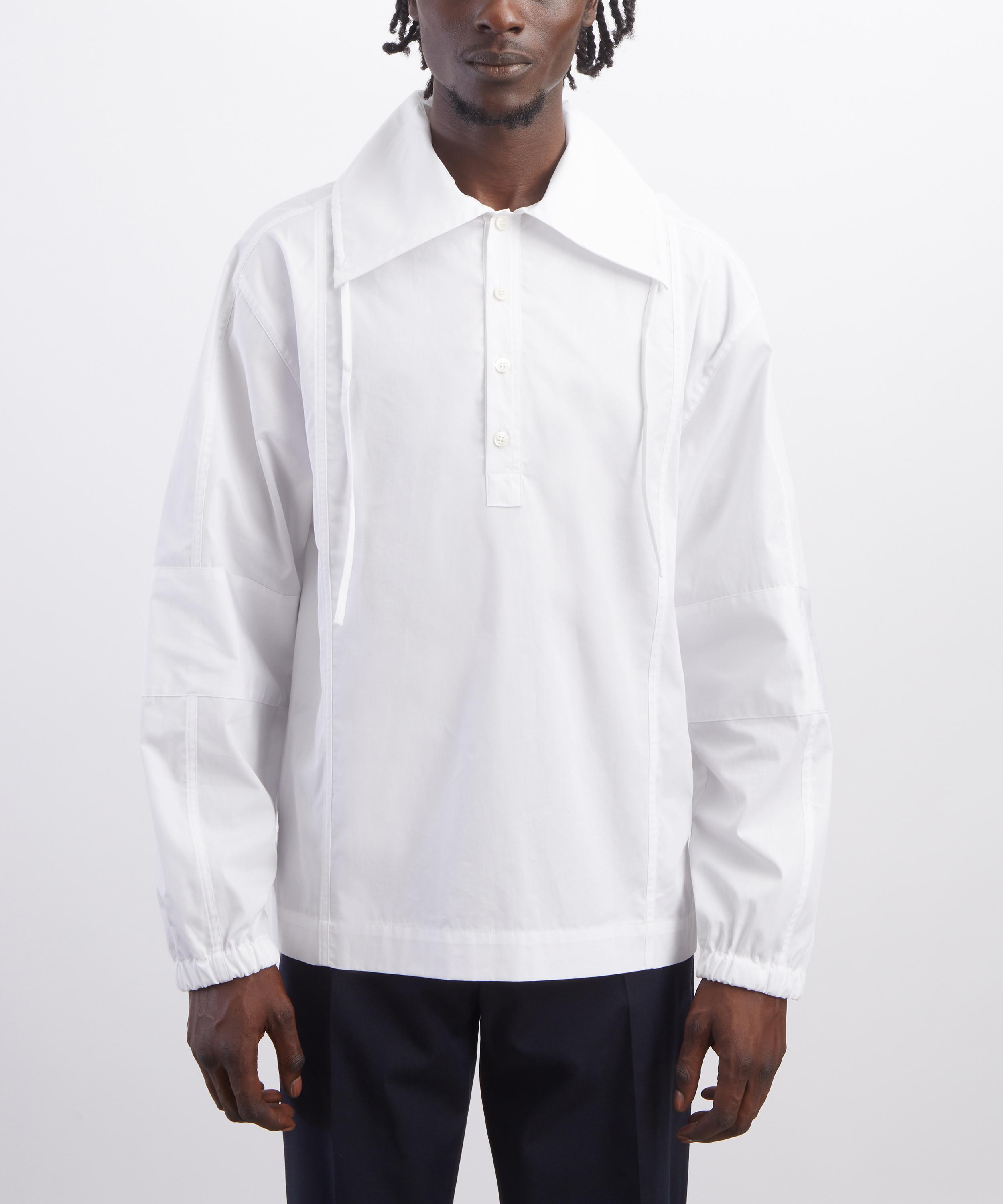 Dries Van Noten - White Spread Collar Shirt image number 2