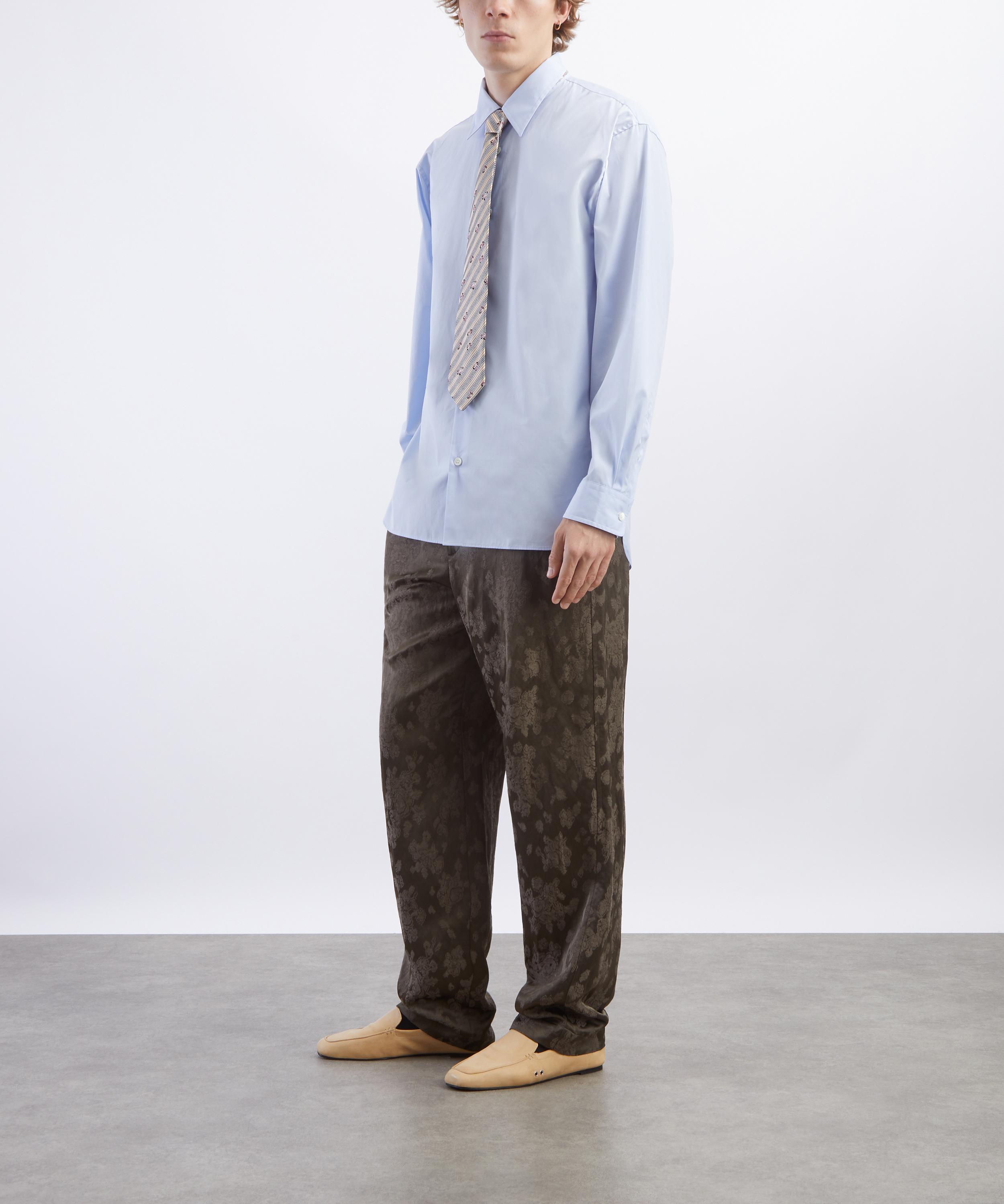 Dries Van Noten - Light Blue Loose Cotton Shirt image number 1
