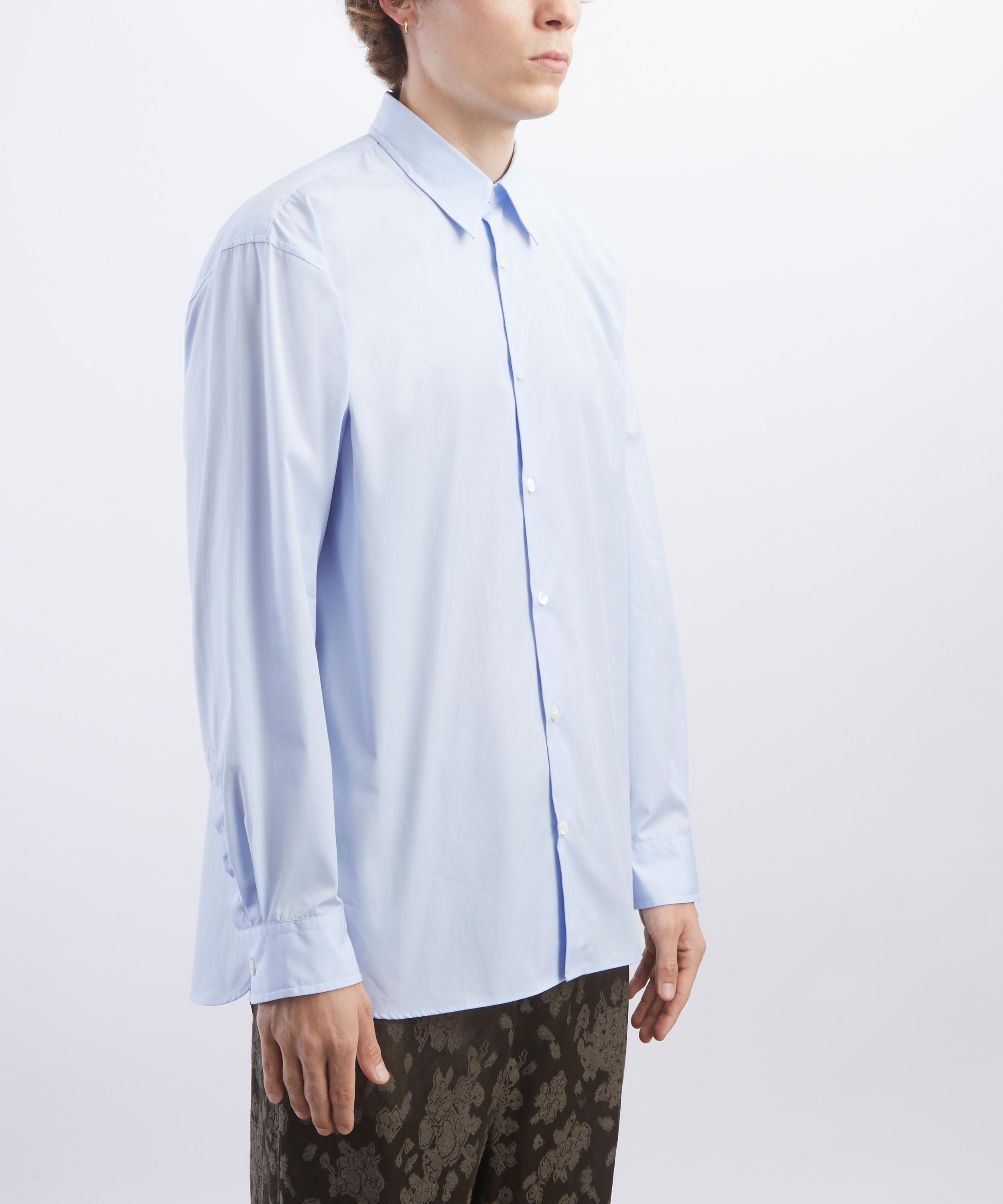 Dries Van Noten - Light Blue Loose Cotton Shirt image number 2