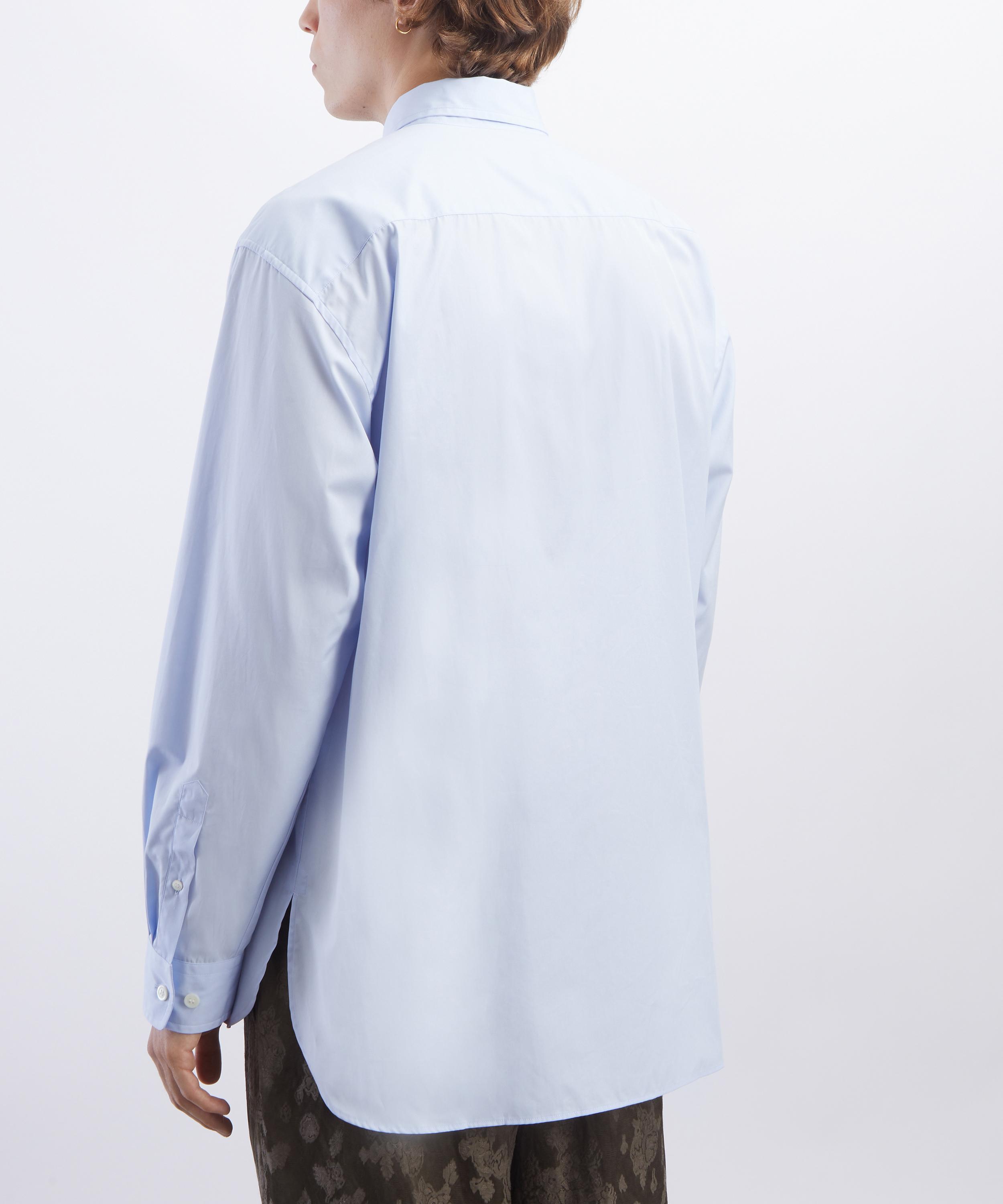 Dries Van Noten - Light Blue Loose Cotton Shirt image number 3