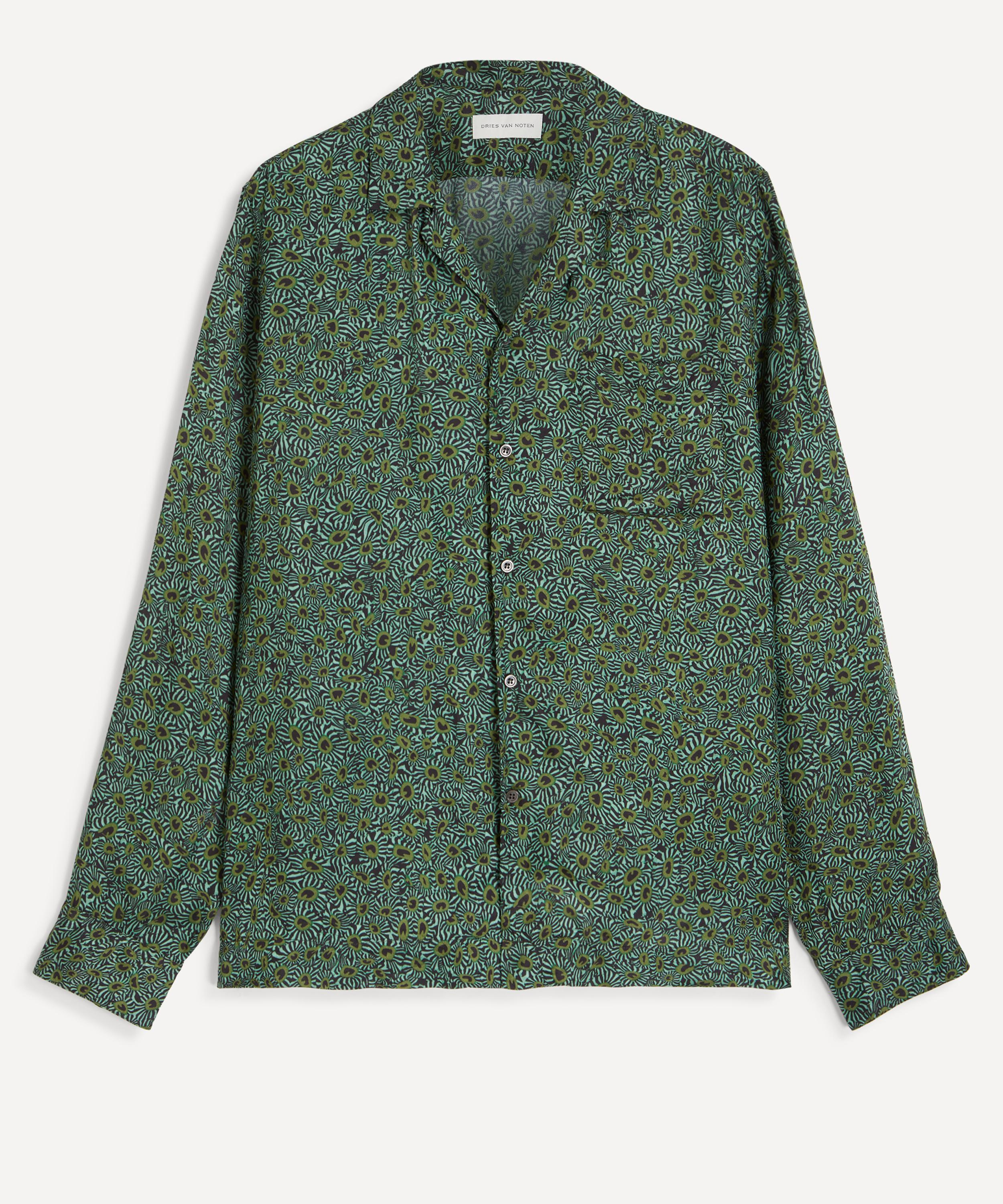 Dries Van Noten - Satin Mint Shirt image number 0