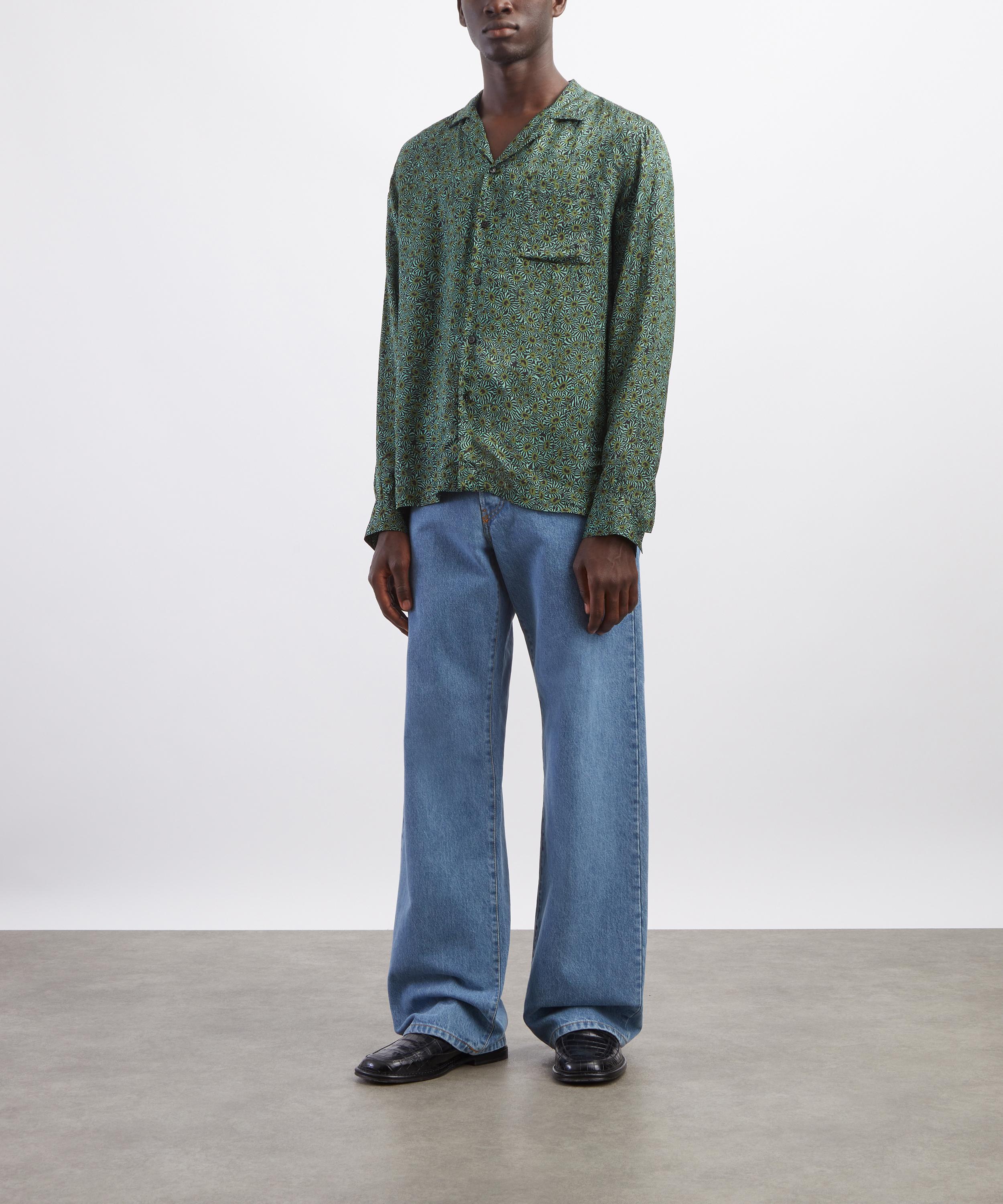 Dries Van Noten - Satin Mint Shirt image number 1