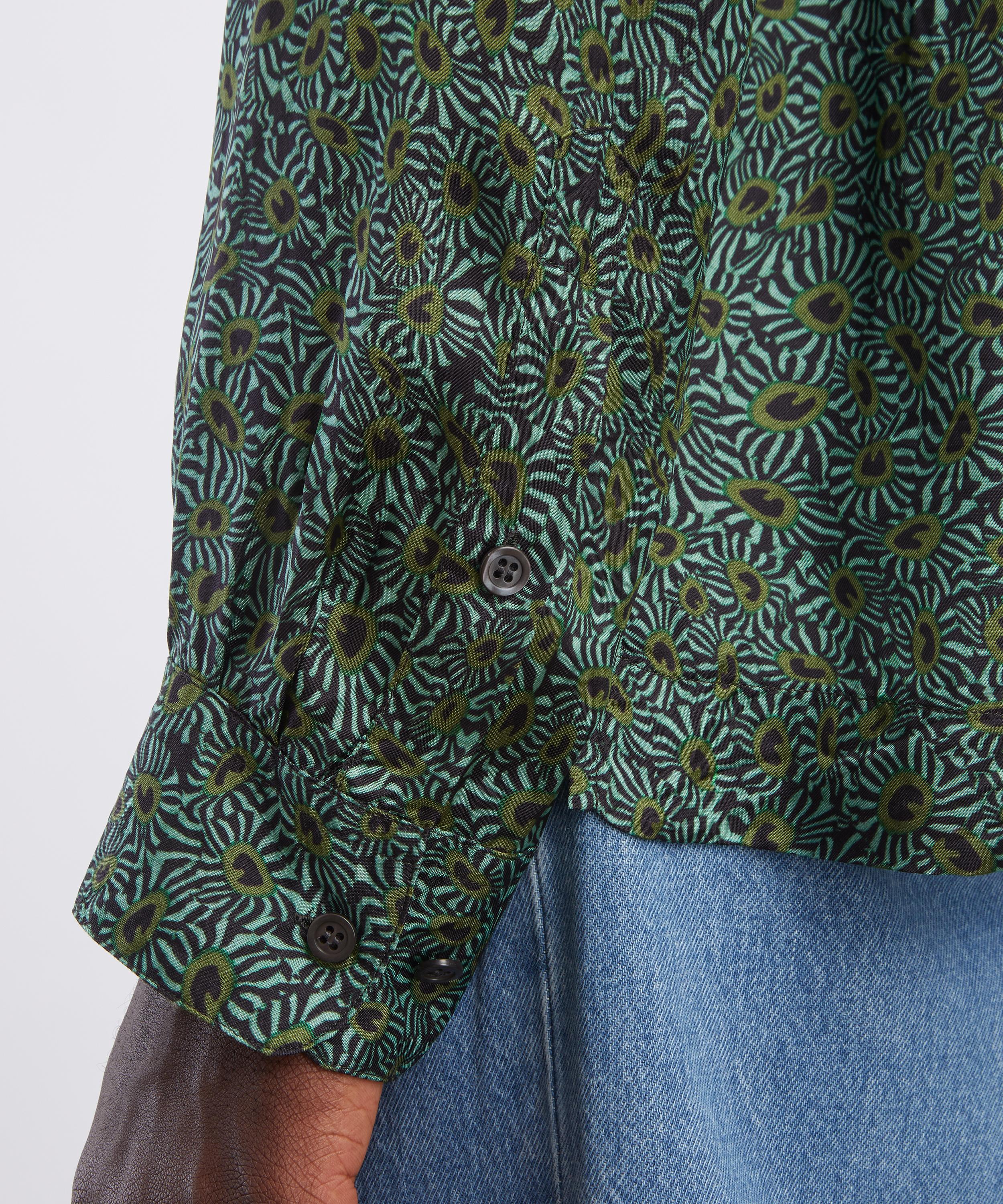 Dries Van Noten - Satin Mint Shirt image number 4